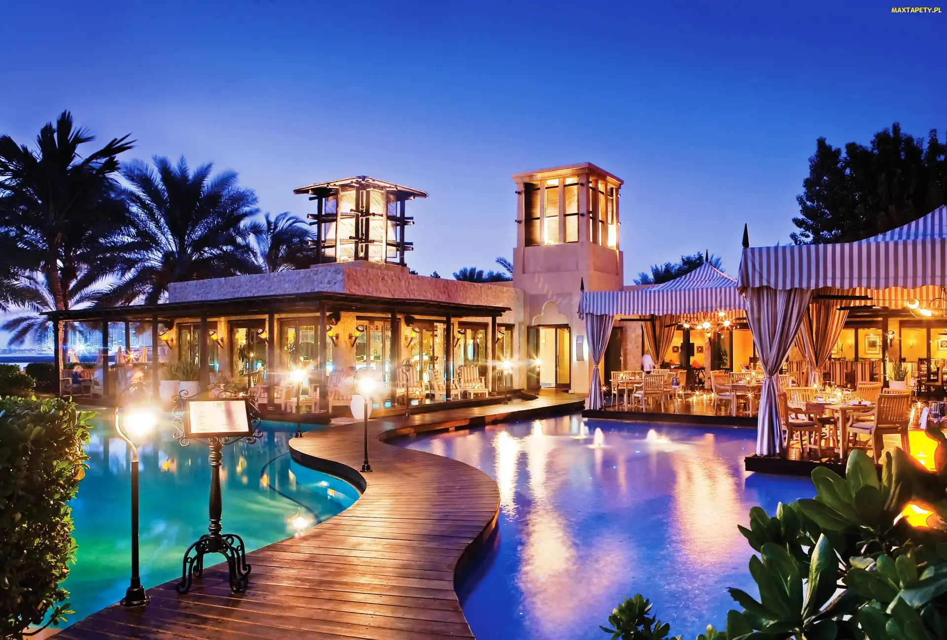 Dubaj, Basen, Hotel, Royal Mirage Resort