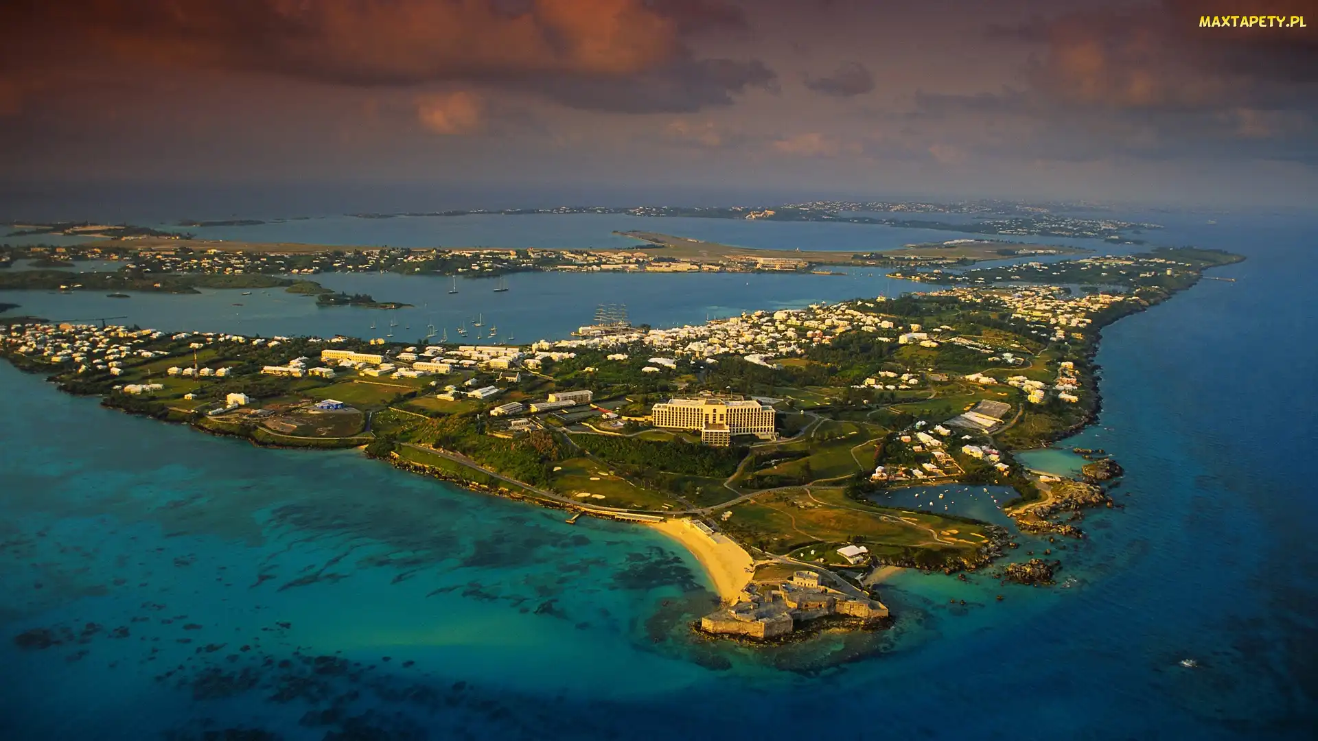 Hotel The Fairmont Hamilton Princess, Morze, Bermudy, Wyspa