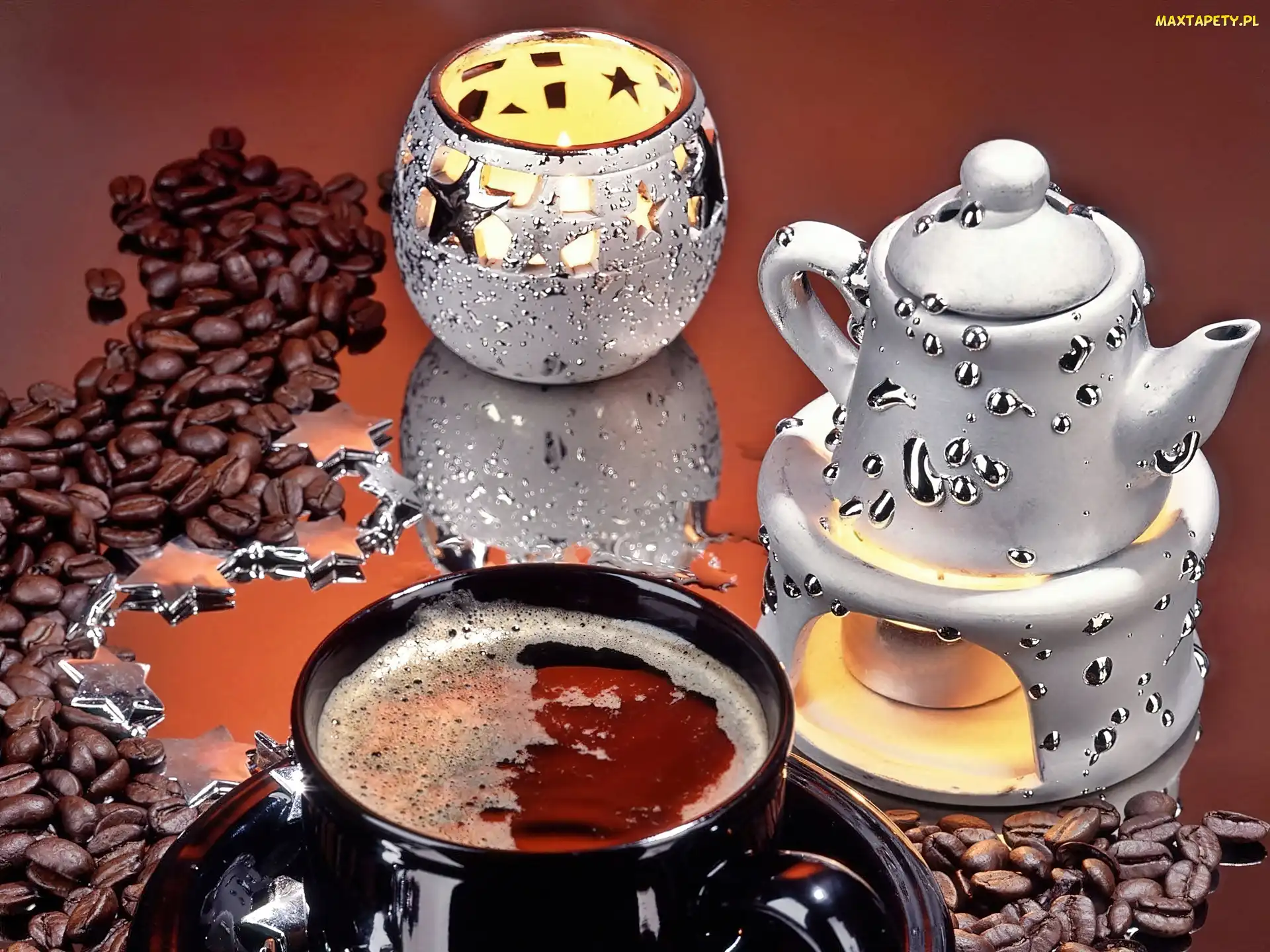 Kawy, Cukierniczka, Czajnik, Podgrzewacz, Filiżanka