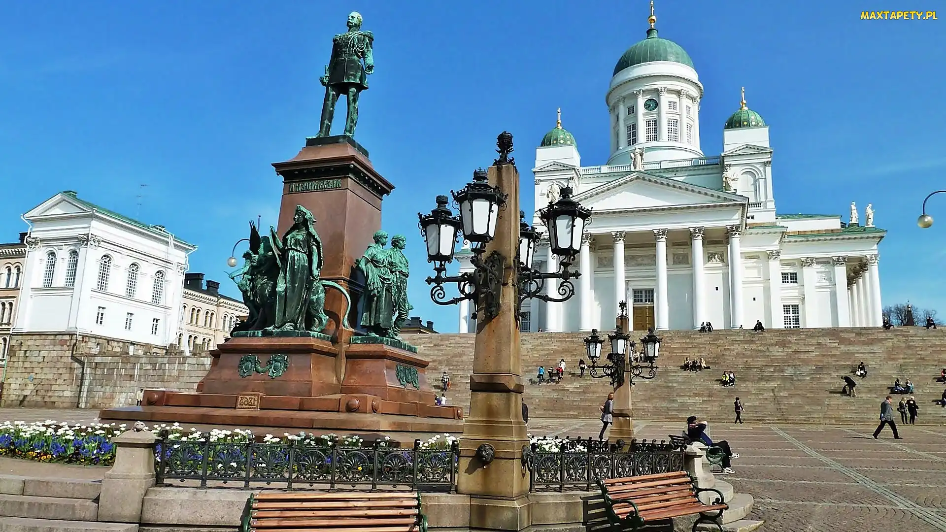 Mikołaja II, Cara, Pałac, Helsinki, Senatu, Pomnik