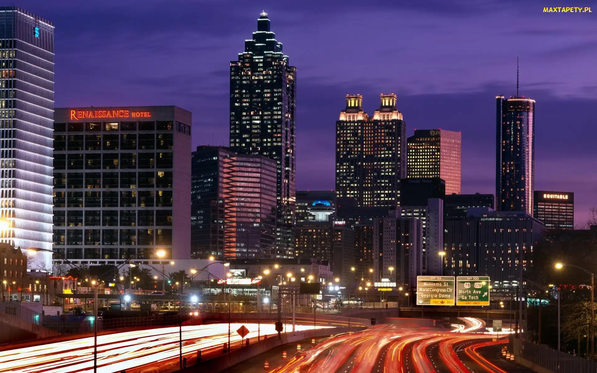 Noc, Miasto, Stany Zjednoczone, Atlanta