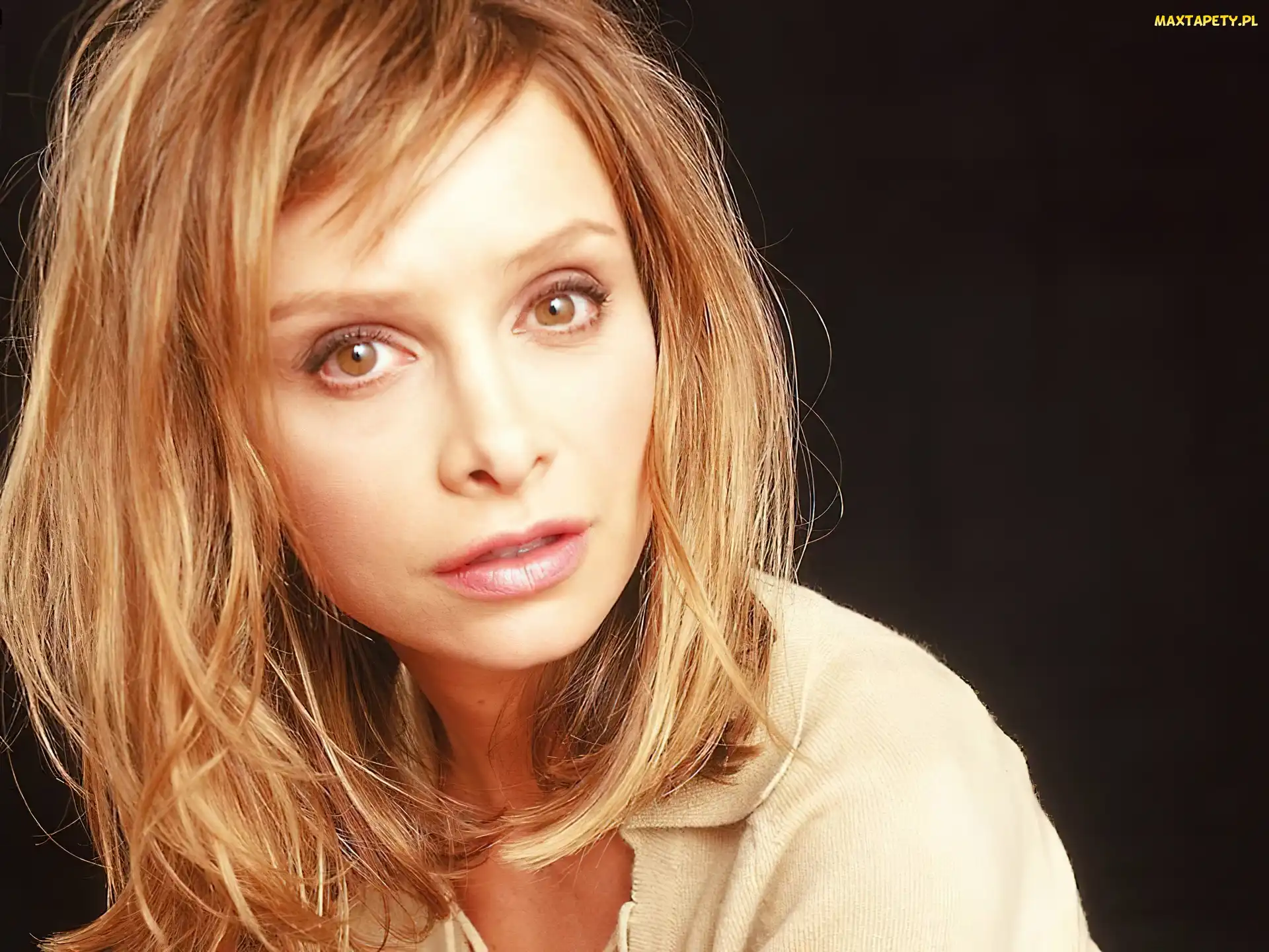 blond włosy, Calista Flockhart