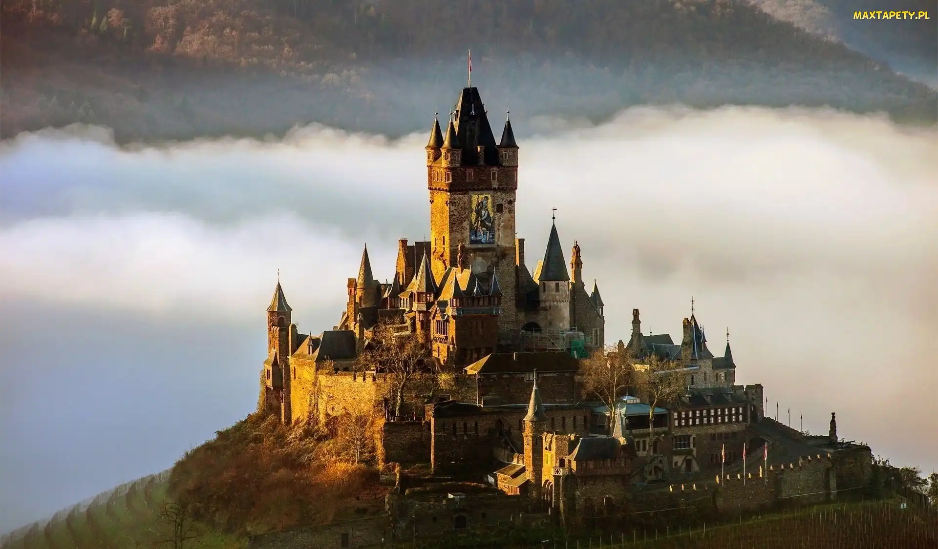 Mgła, Niemcy, Zamek Reichsburg, Miasto Cochem