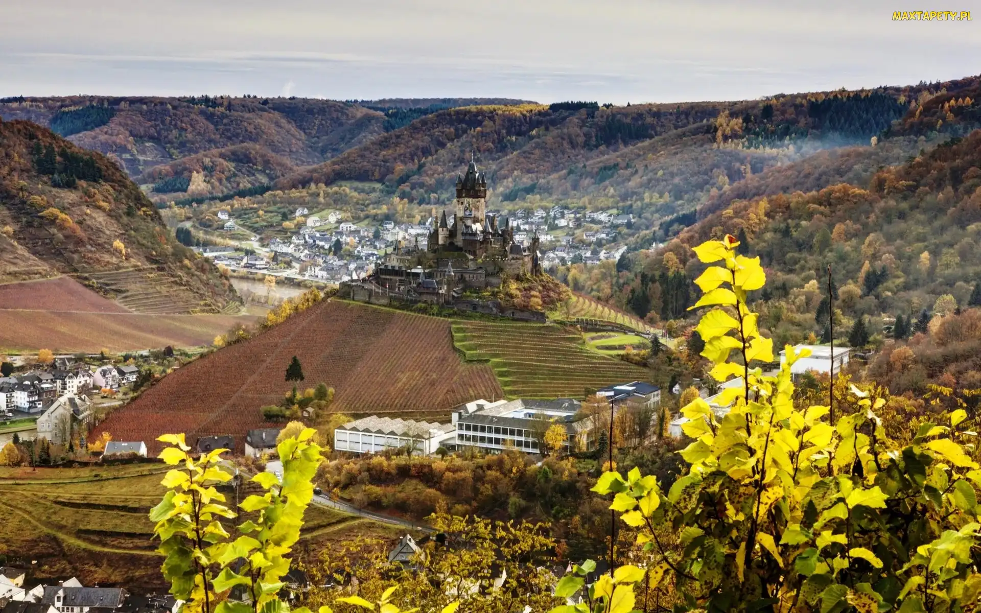 Wzgórze, Niemcy, Zamek Reichsburg, Miasto Cochem