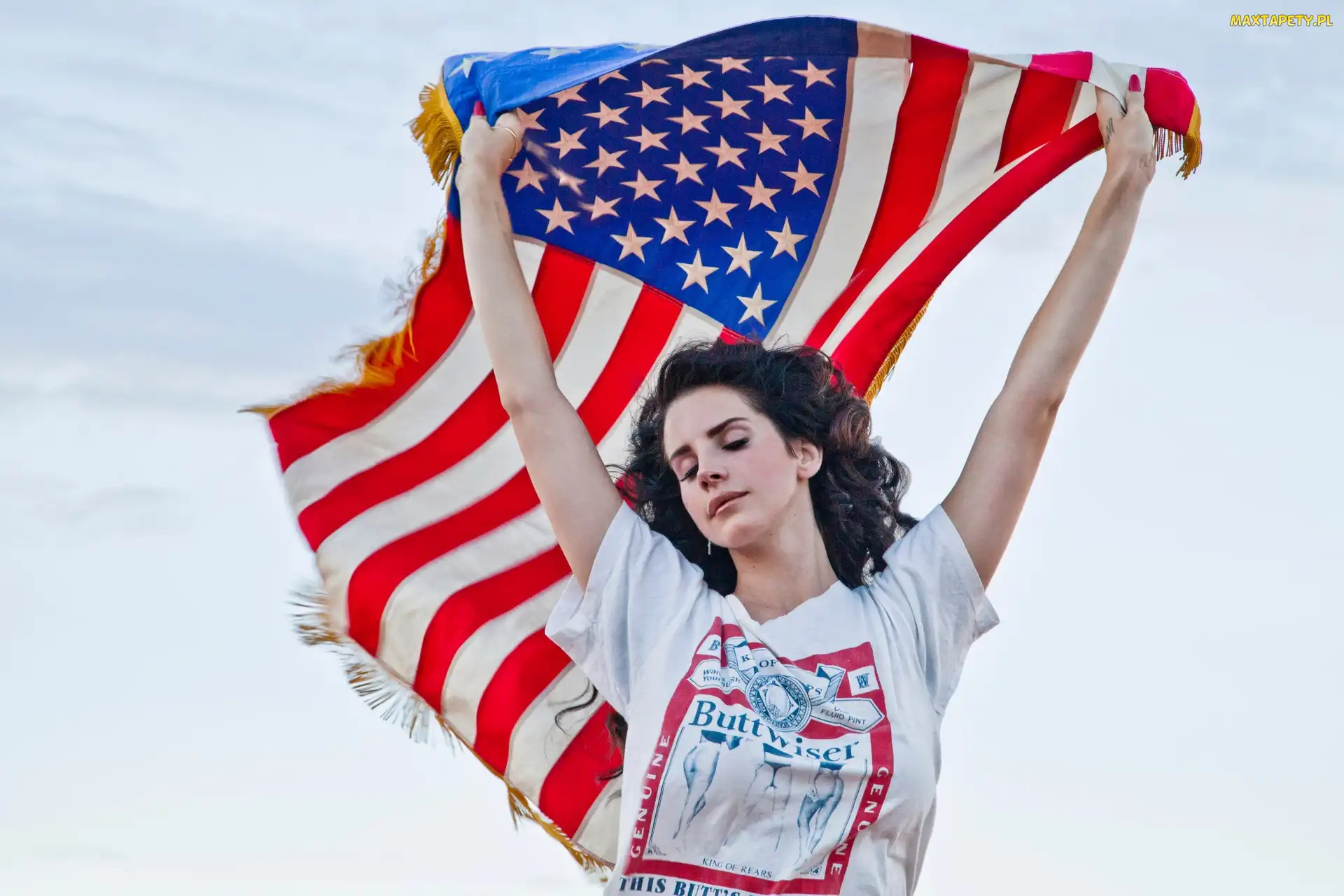 USA, Flaga, Piosenkarka, Lana Del Rey