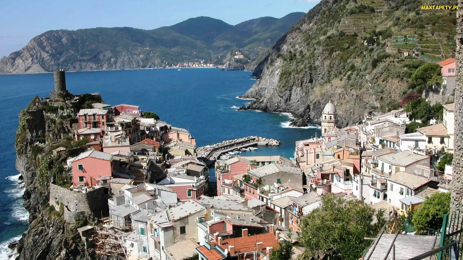 Włochy, Liguria, Riwiera, Panorama