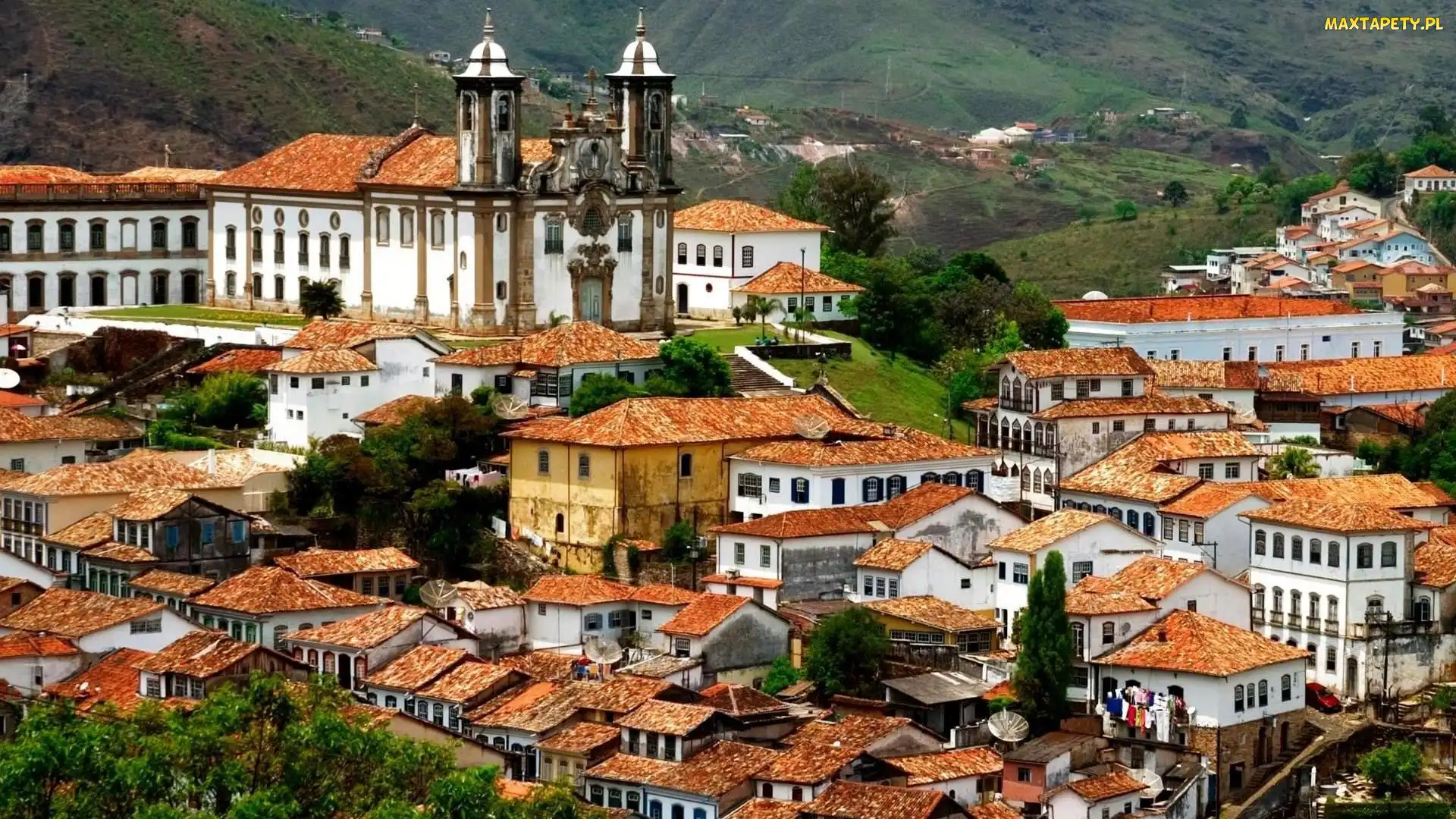 Kościół, Domy, Brazylia, Ouro Preto