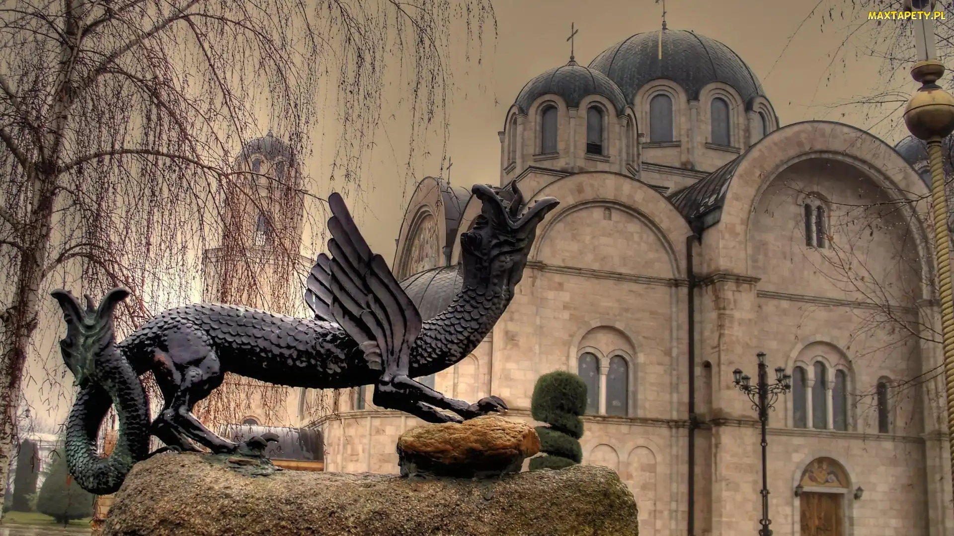 Brzoza, Pomnik, Macedonia, Cerkiew