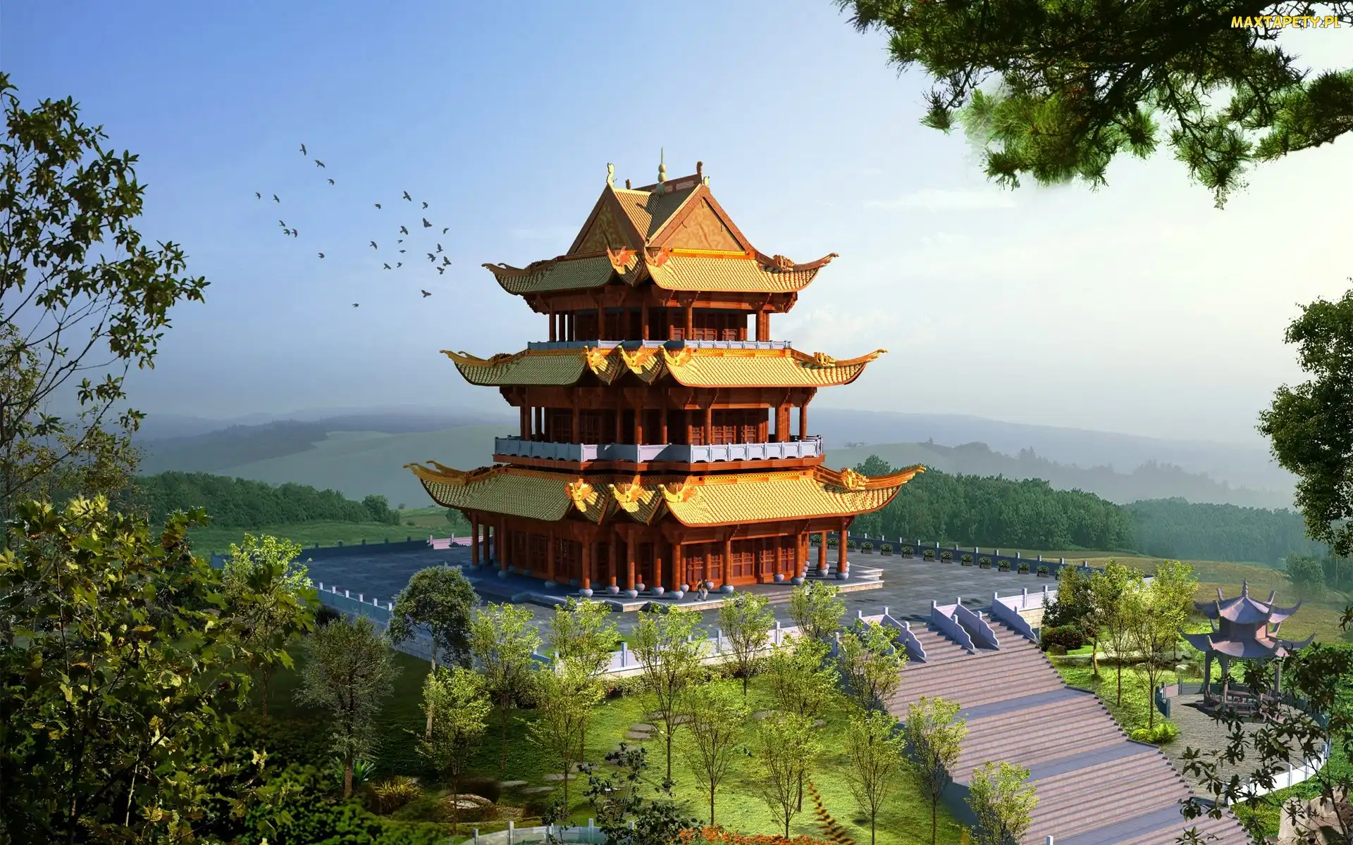 Świątynia, Japonia, Pagoda