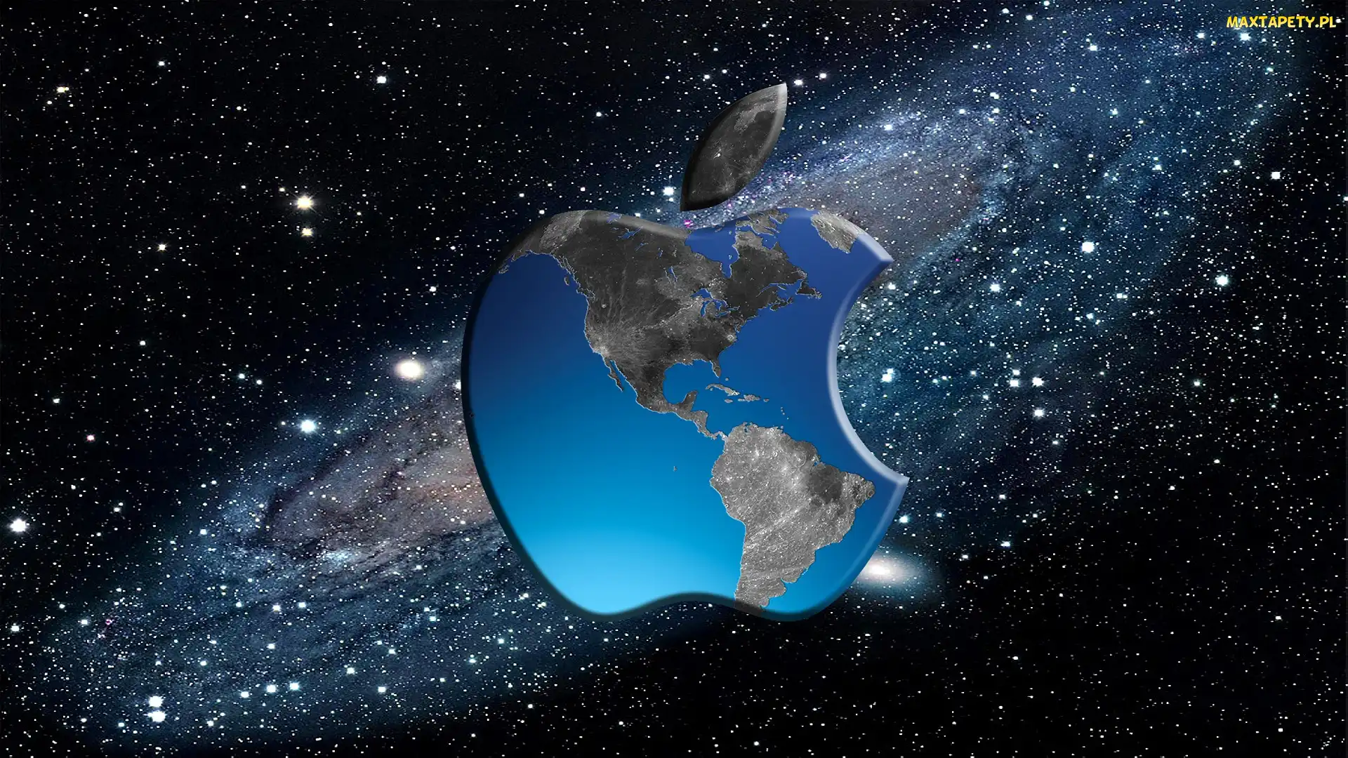 Grafika, Kosmos, Logo, Apple