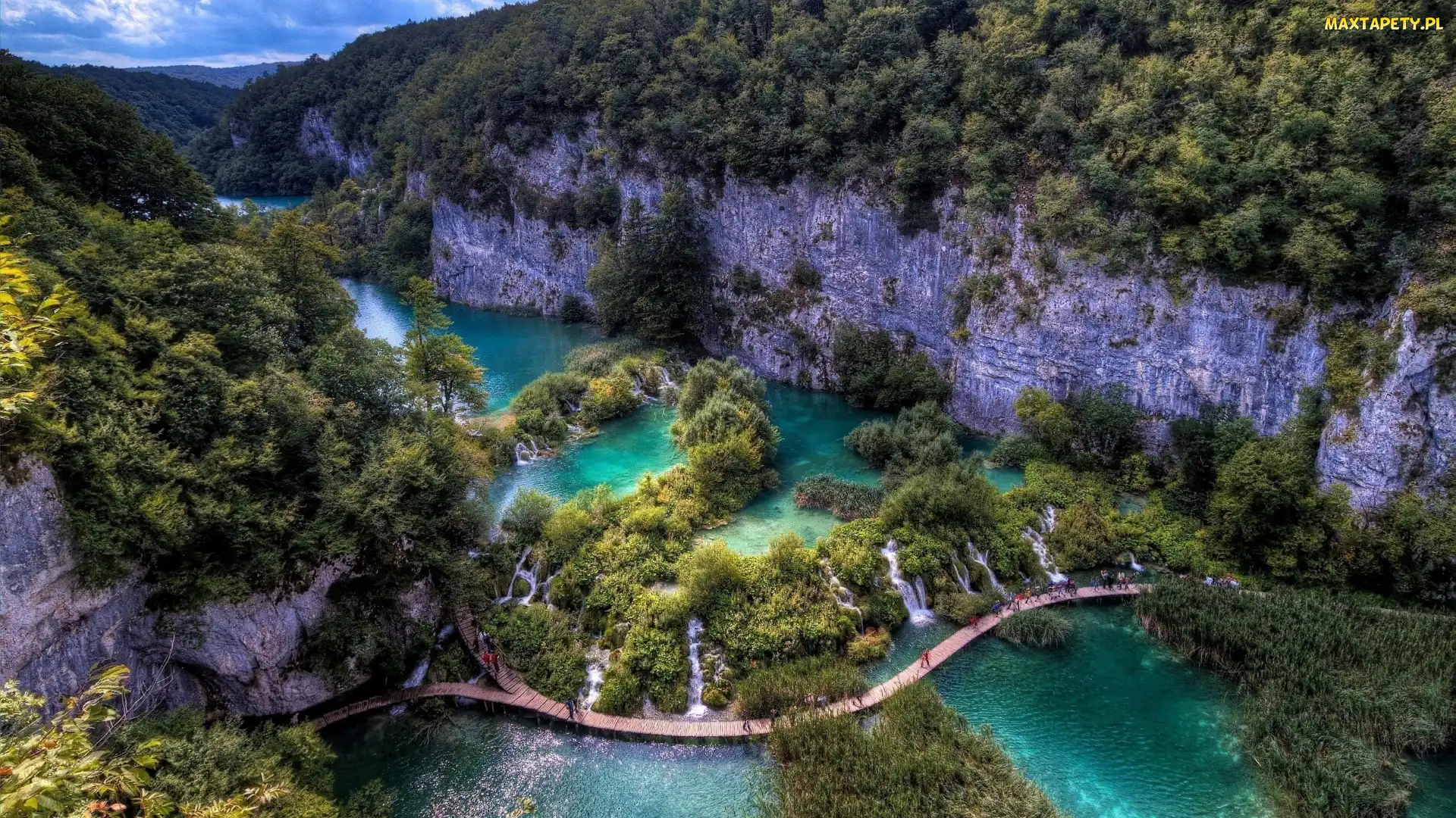 Jeziora, Plitvice, Park Narodowy, Skały