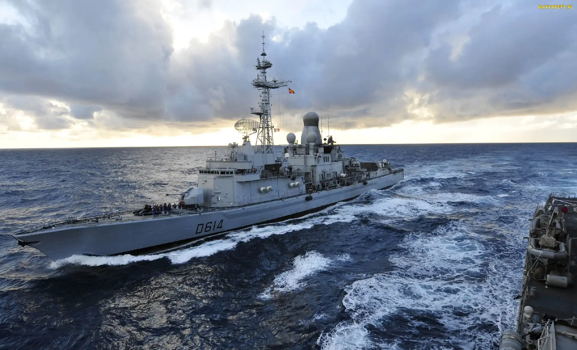 D-614, Cassard, Wojskowy, Statek, French, Frigate