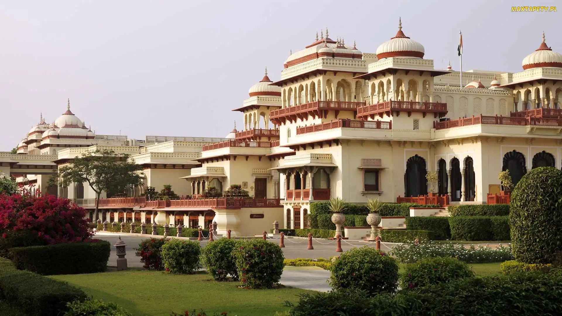 Pałac, Indie, Jaipur, Rambagh, Hotel