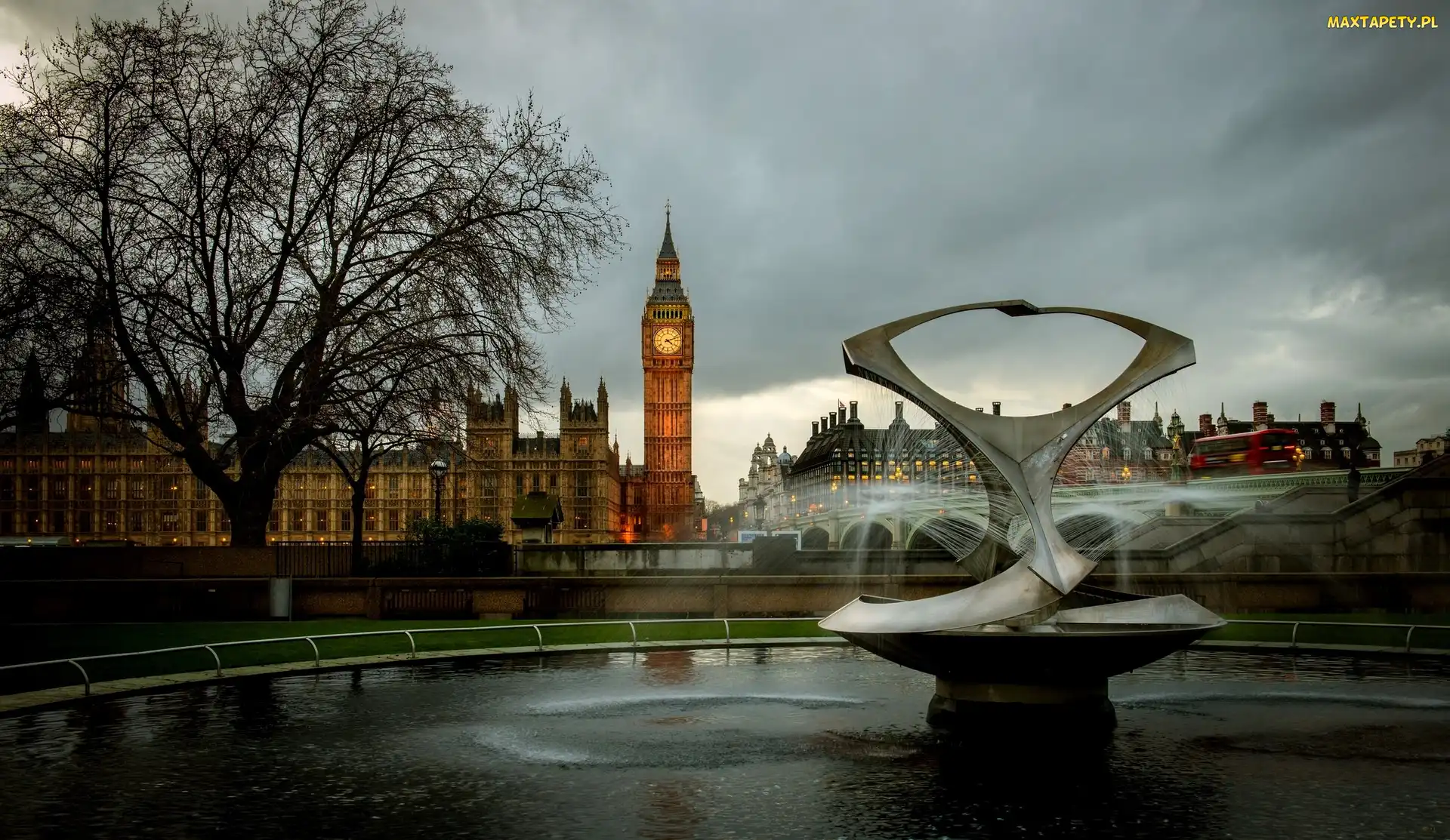Anglia, Londyn, Fontanna, Big Ben