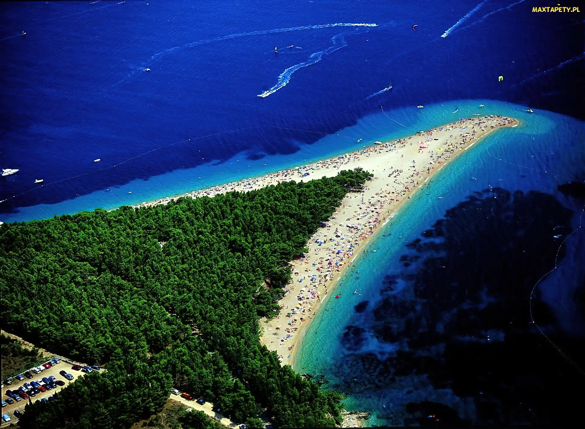 Włochy, Las, Morze, Plaża