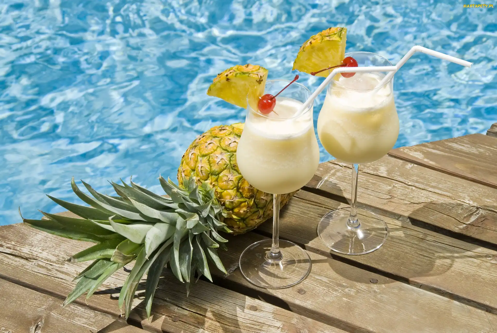 Piña Colada, Ananas, Woda, Pomost, Drinki
