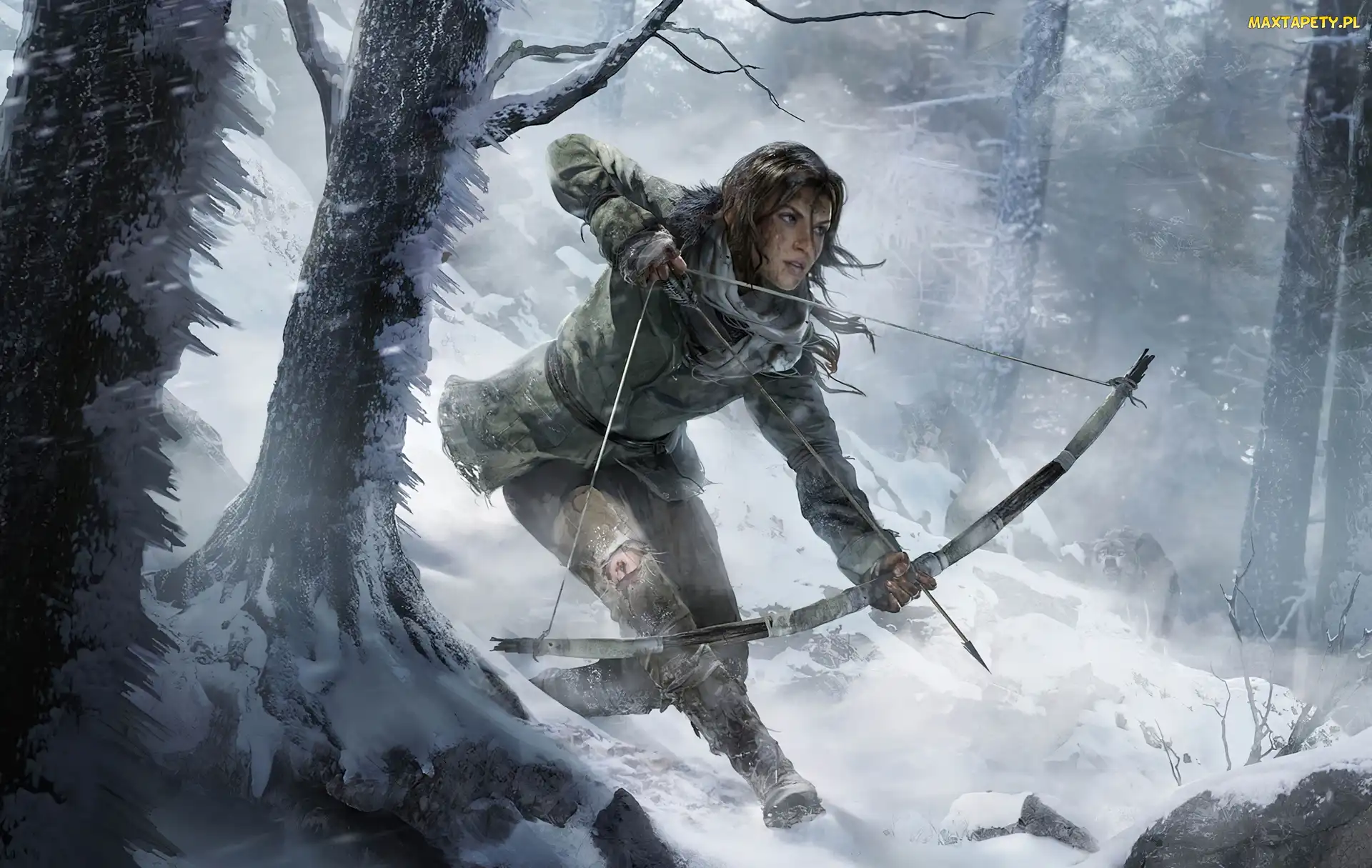 Tomb Raider, Zima, Dziewczyna, Łuk