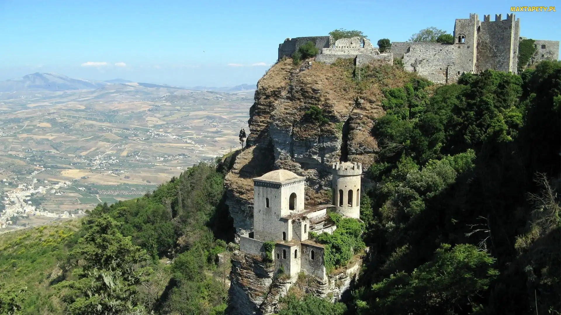 Castello dello Balio, Włochy, Sycylia, Miasteczko Erice, Zamek Wenus