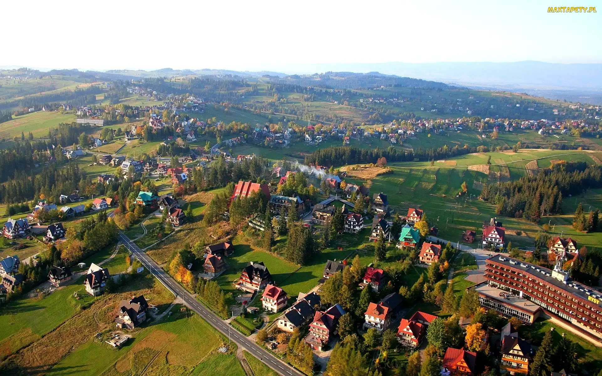 Drogi, Polska, Bukowina Tatrzańska, Góry, Domy