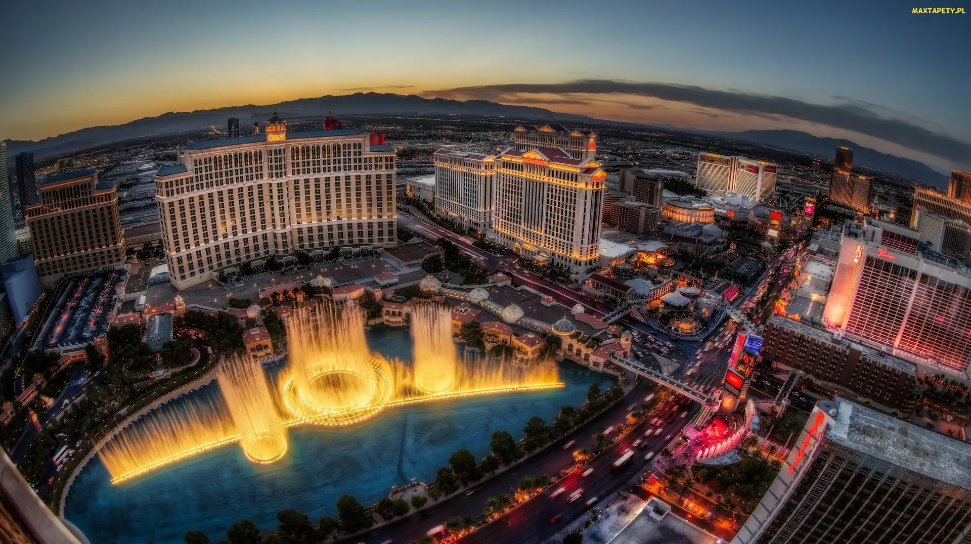 Bellagio, Las Vegas, Fontanny