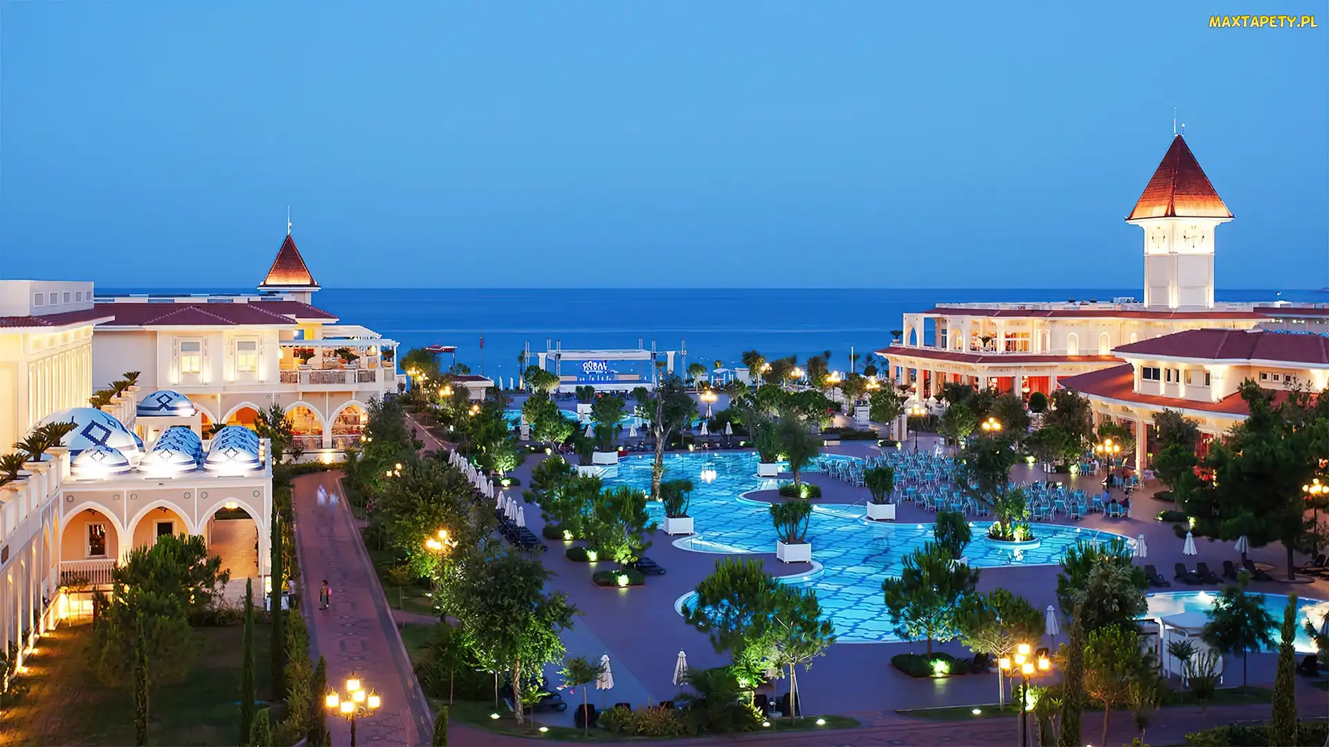 Hotelowy, Malta, Morze, Baseny, Kompleks