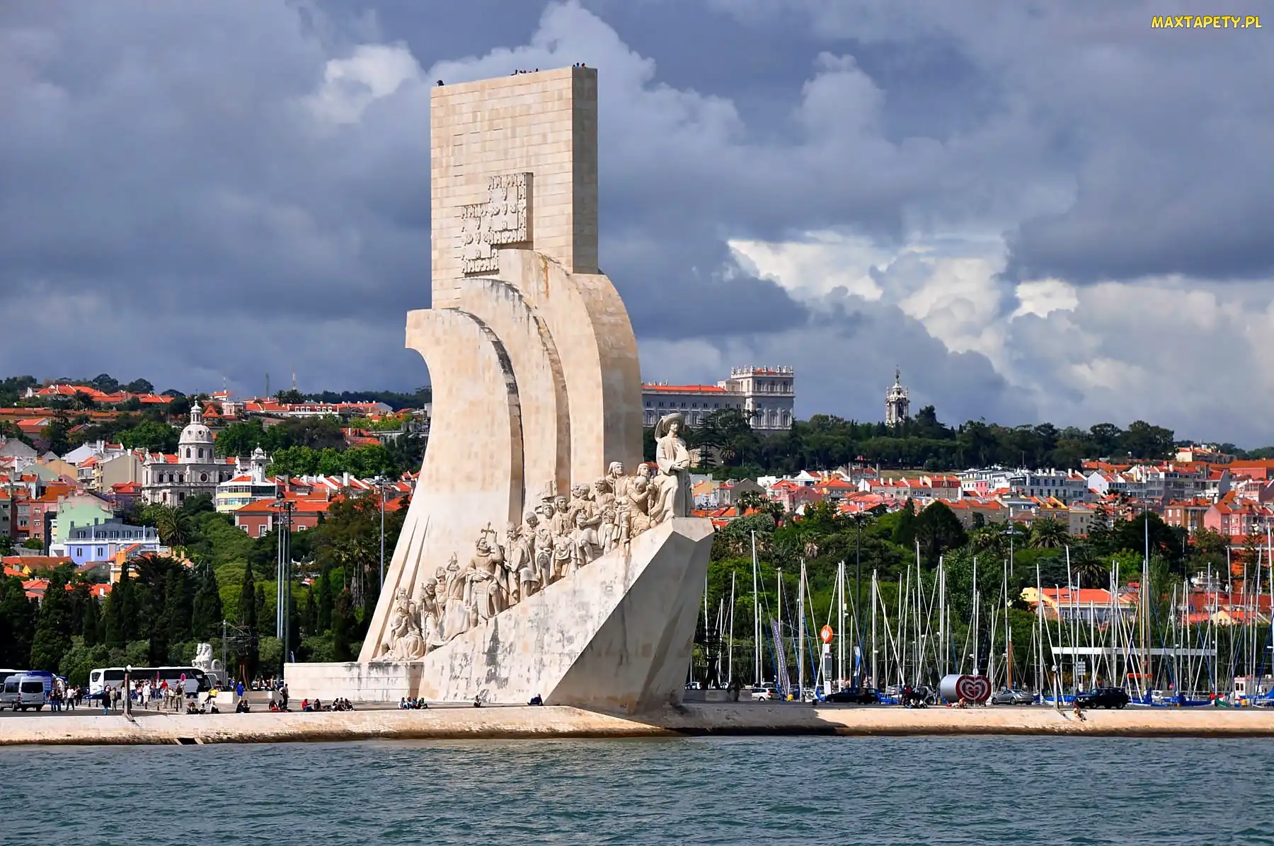 Marina, Odkrywców, Morze, Łodzie, Pomnik, Lizbona, Wybrzeże