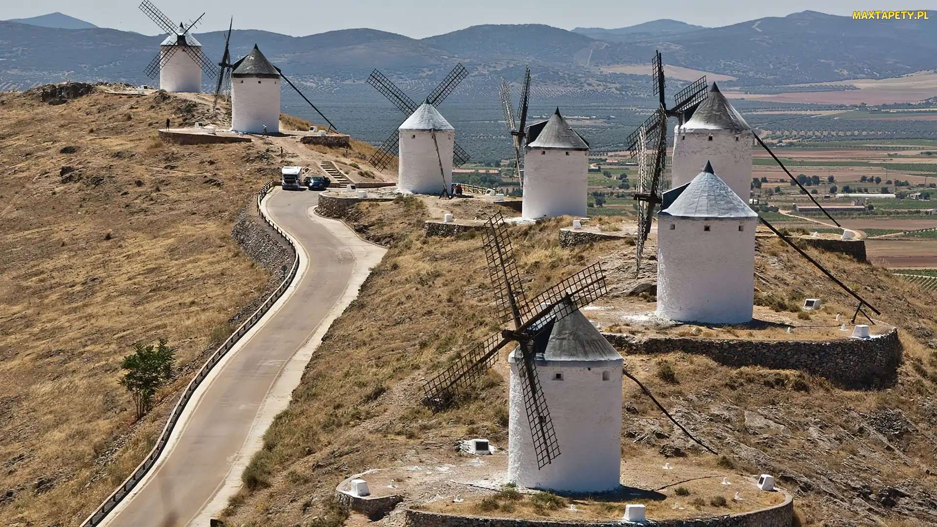 Ścieżka, Pola, Wiatraki