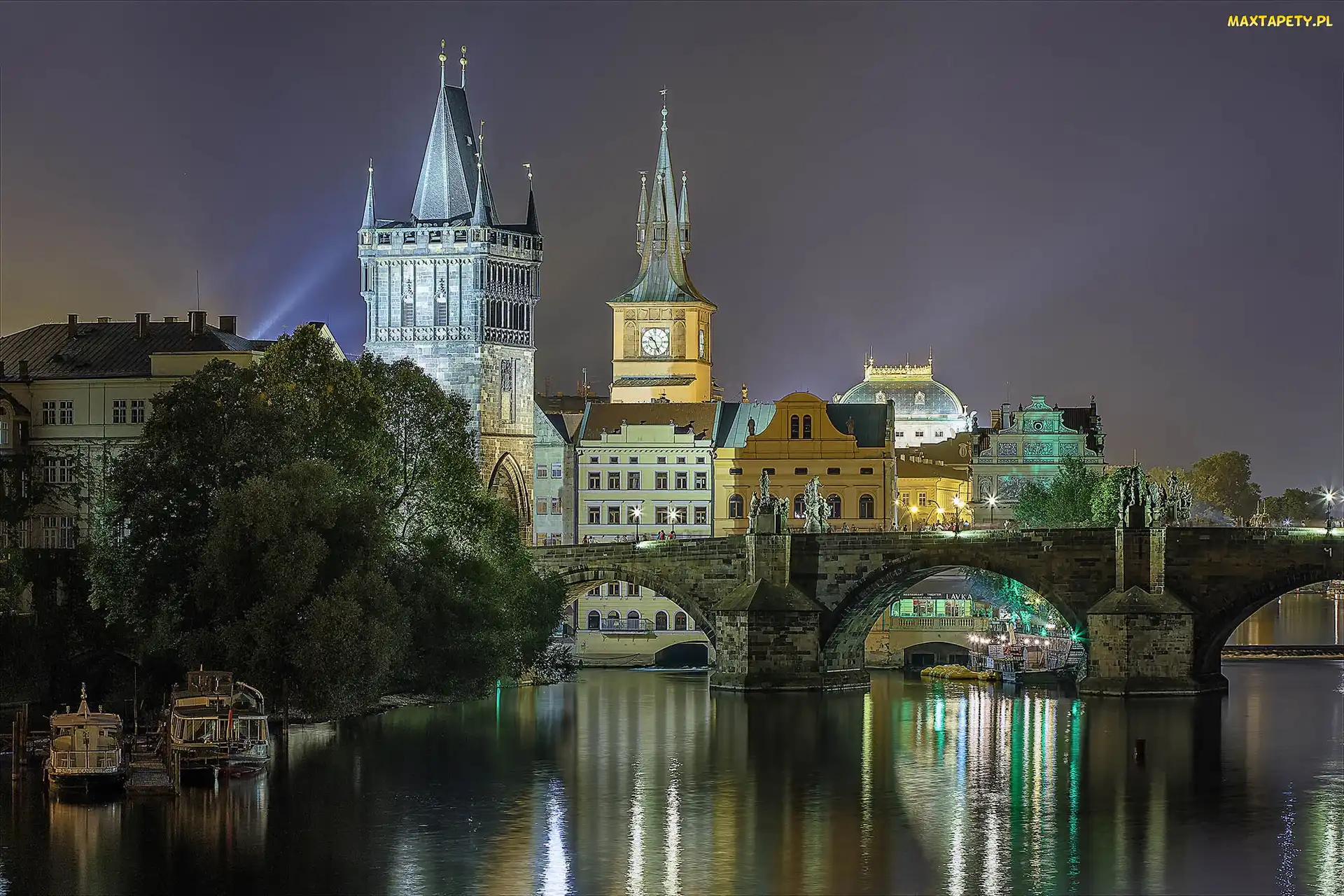 Praga, Pražský hrad, Czechy, Zamek Praski, Most Karola, Zamek na Hradczanach, Rzeka Wełtawa, Zabytek