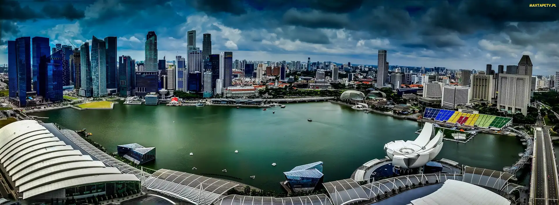 Singapur, Panorama Miasta, Drapacze Chmur