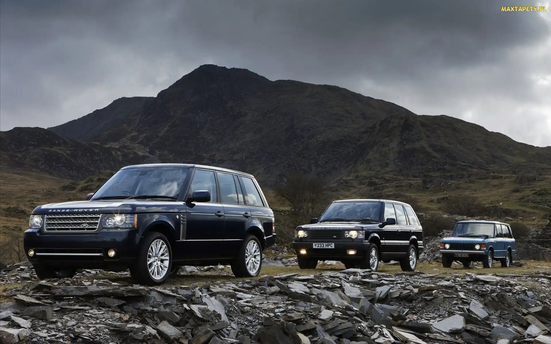 Wyprawa, Góry, Samochody, Range Rover