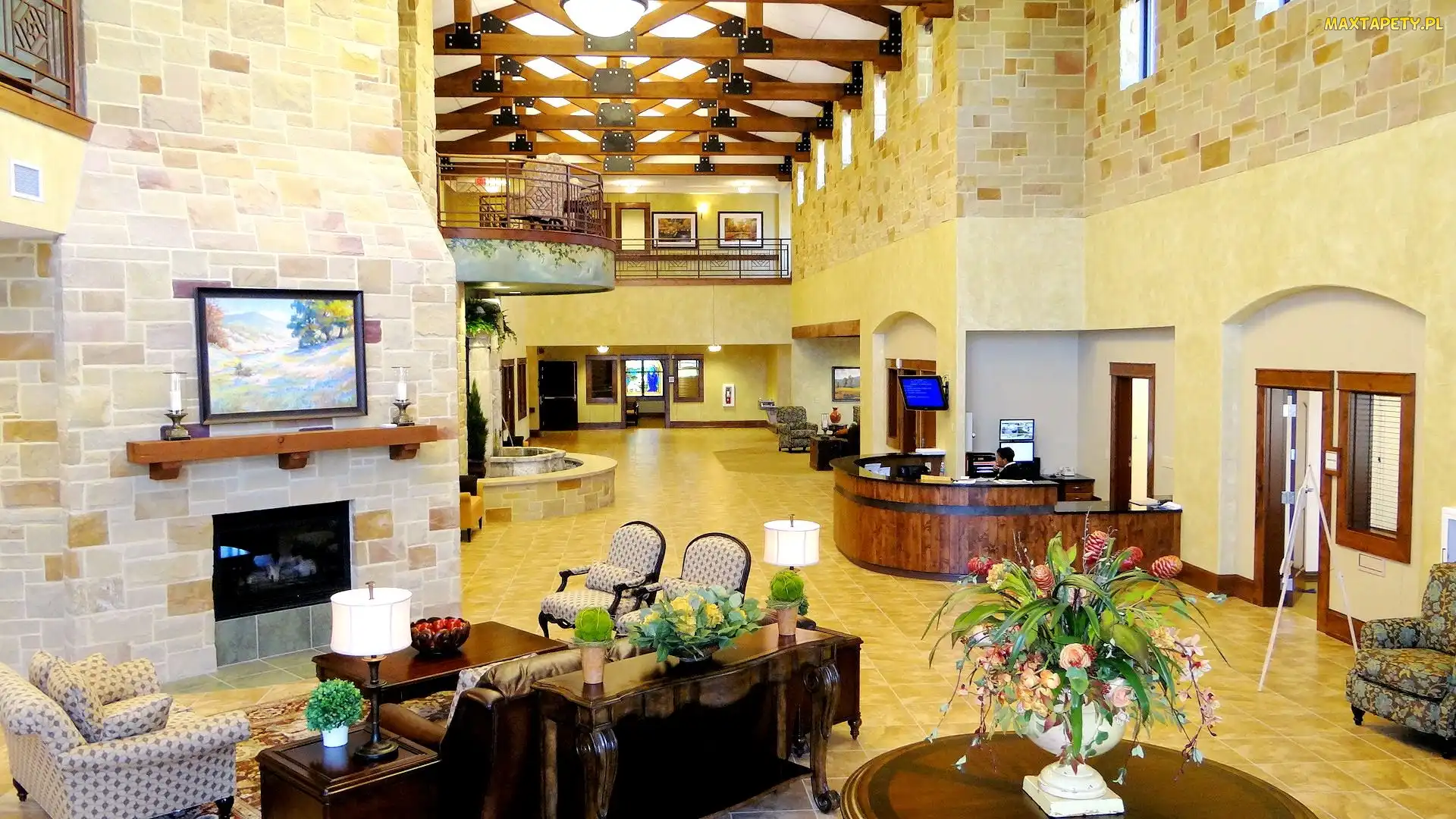 Hall, Kominek, Hotel