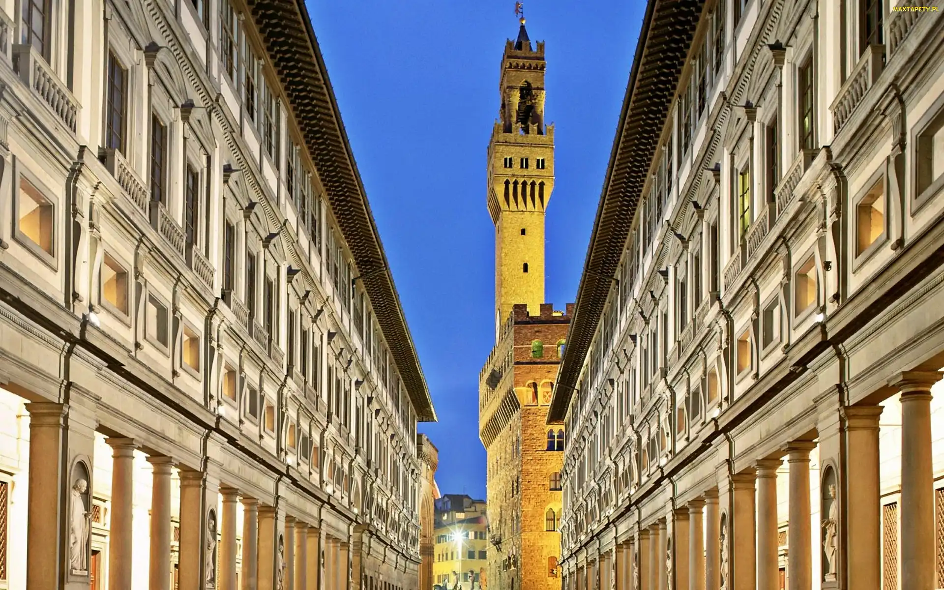 Pałac Palazzo Vecchio, Muzeum Galeria Uffizi, Włochy, Florencja