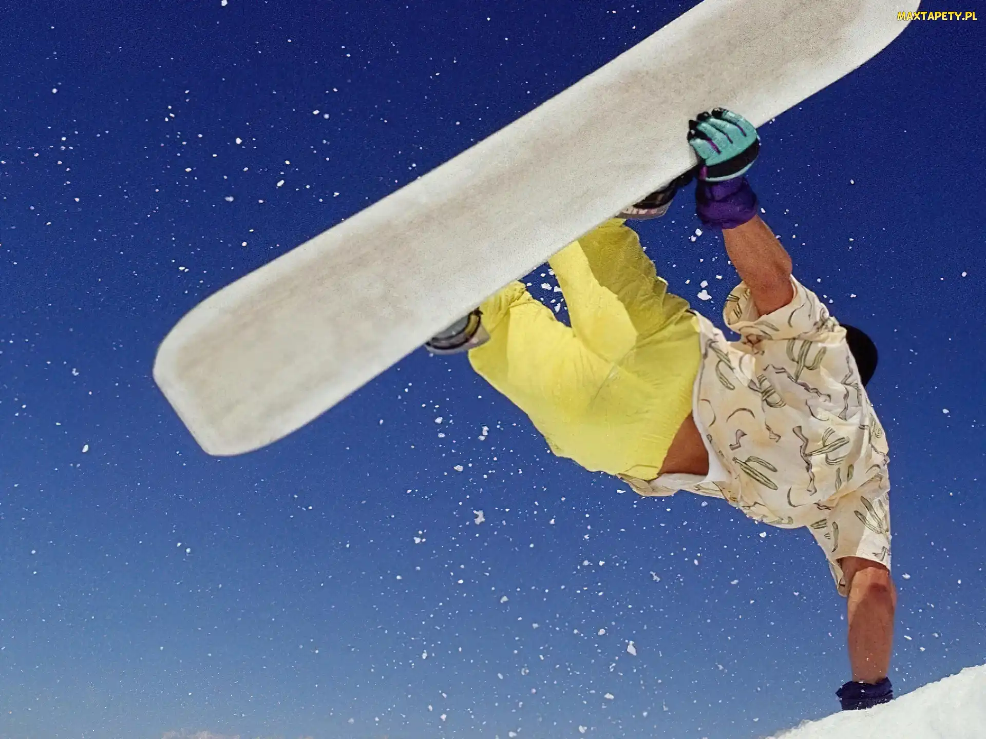 deska , śnieg, Snowbording