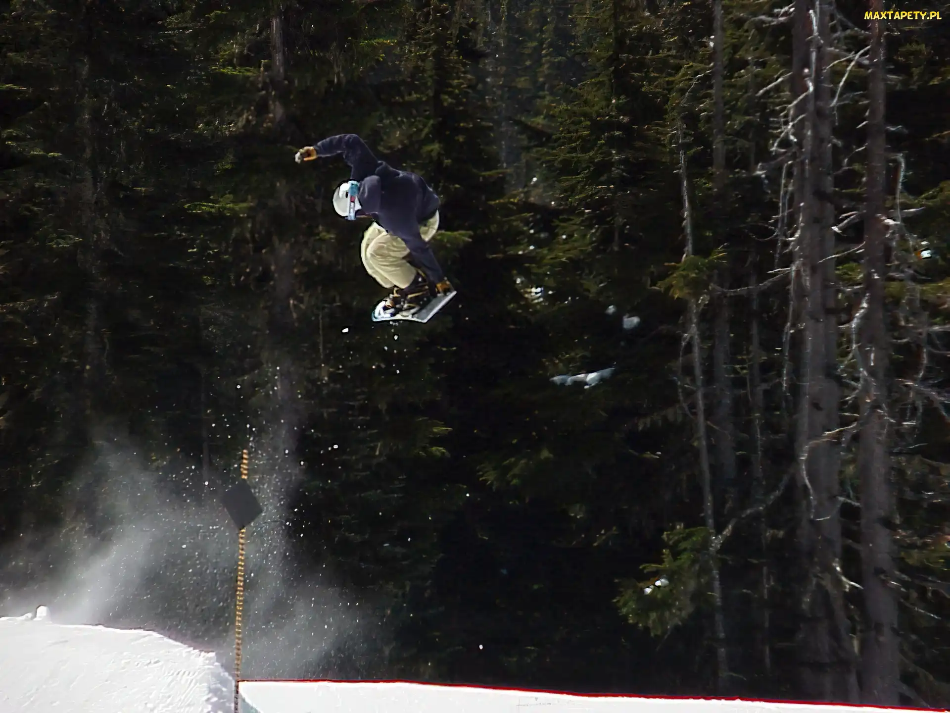 snowboardzista, śnieg, Snowbording, deska