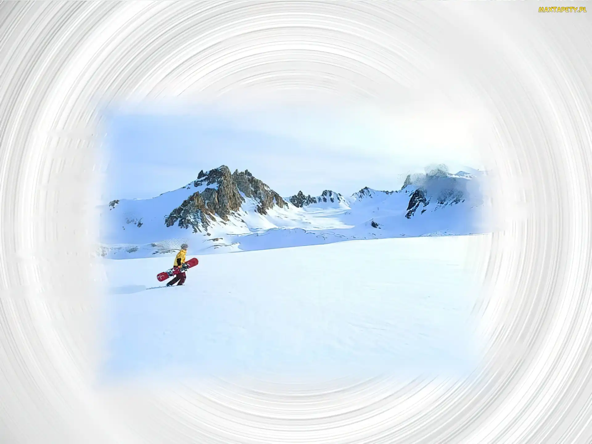 śnieg, snowboardzista , Snowbording, deska