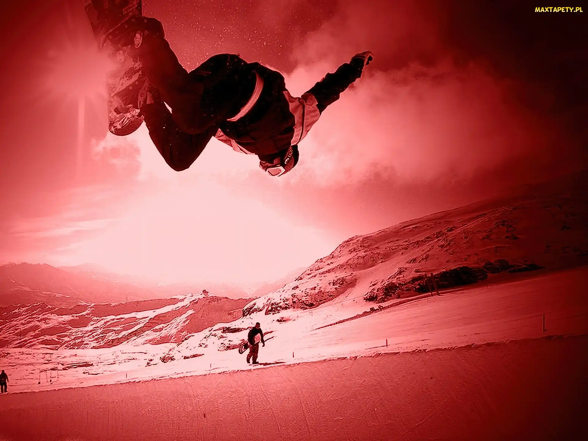 śnieg, snowboardzista , Snowbording, deska