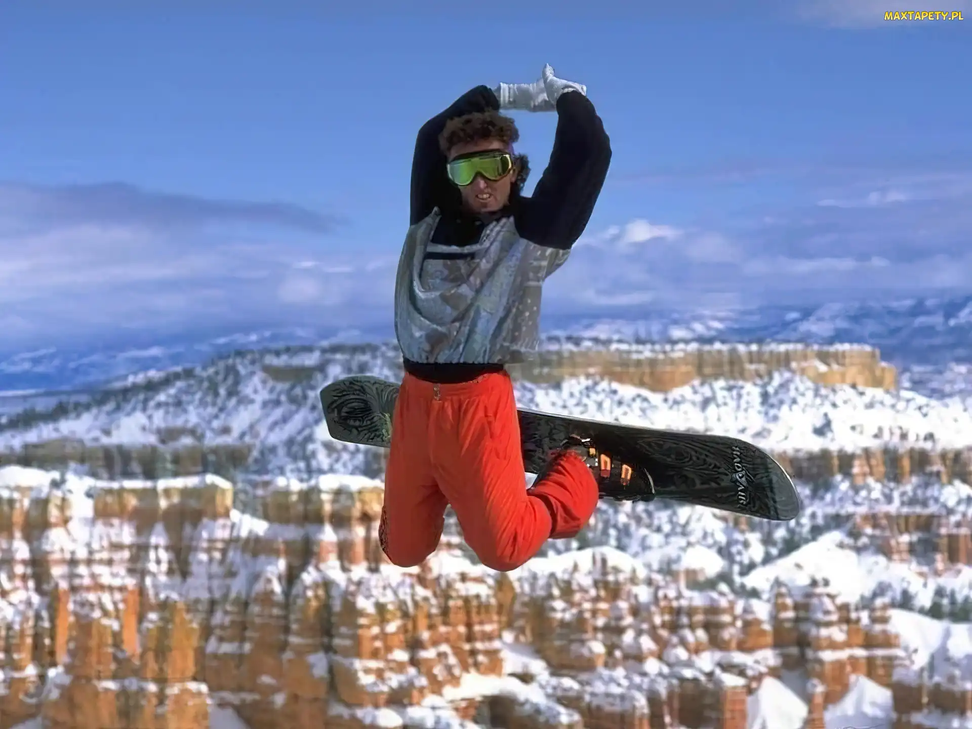 śnieg, snowboardzista , Snowbording, deska