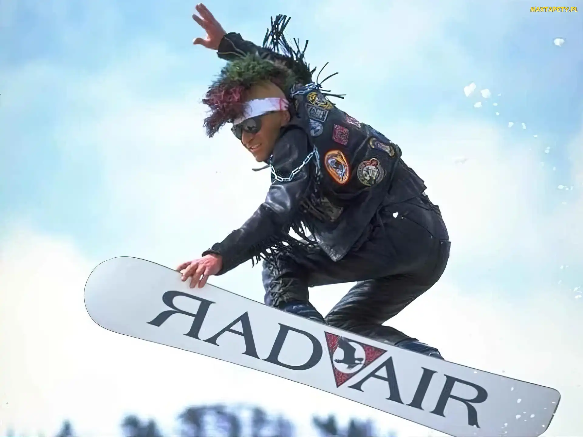 deska, pank, śnieg, snowboardzista, Snowbording