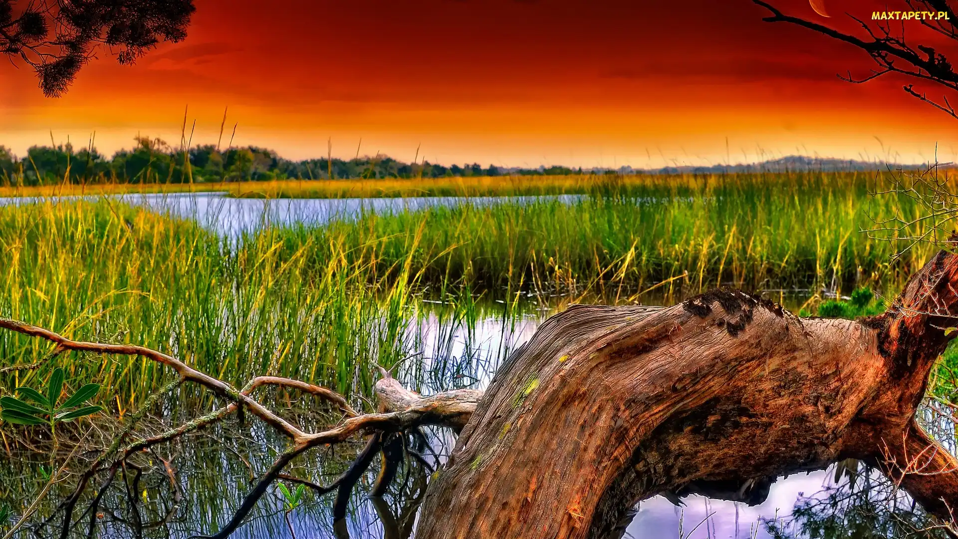 Słońca, Jezioro, Zachód