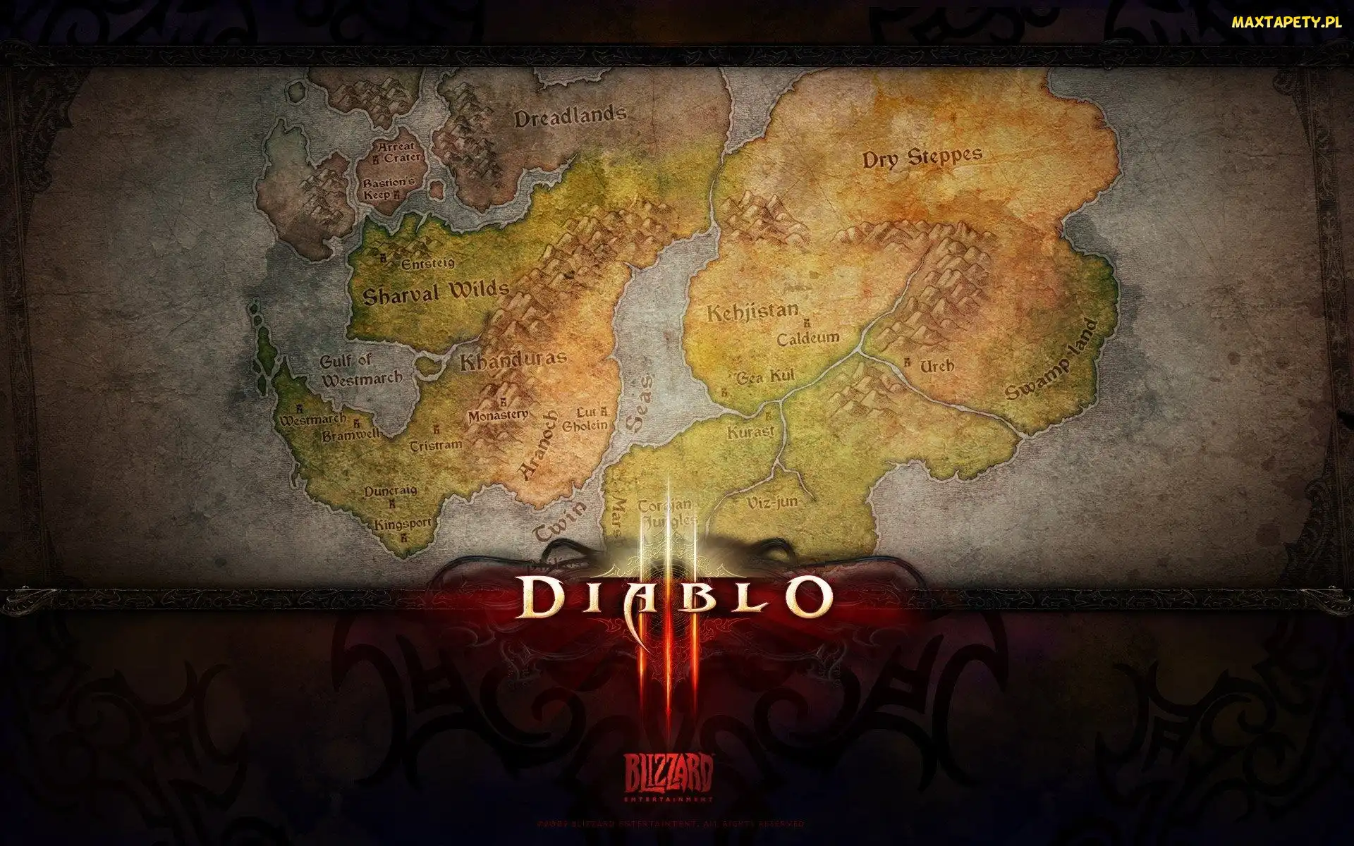 Diablo 3, Mapa