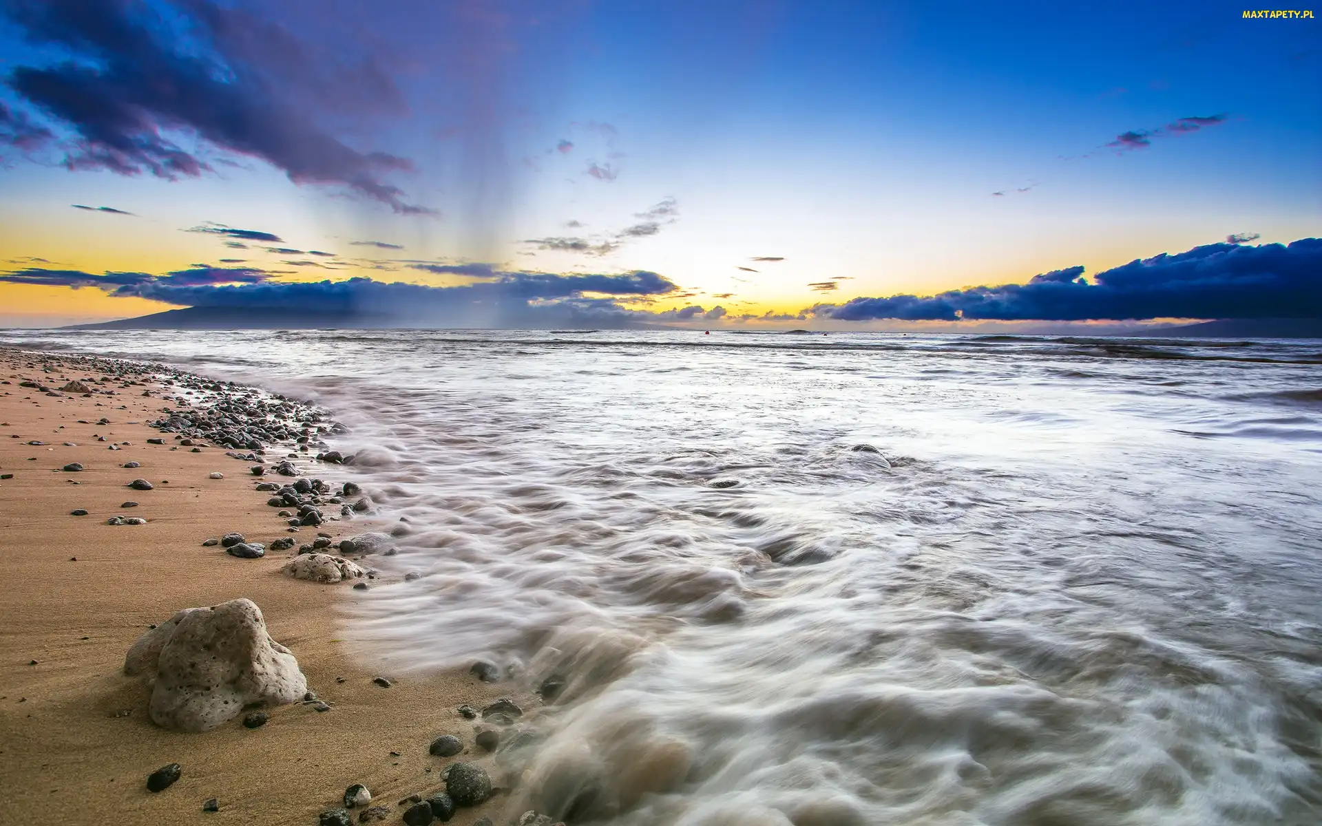 Ocean, Kamienie, Plaża