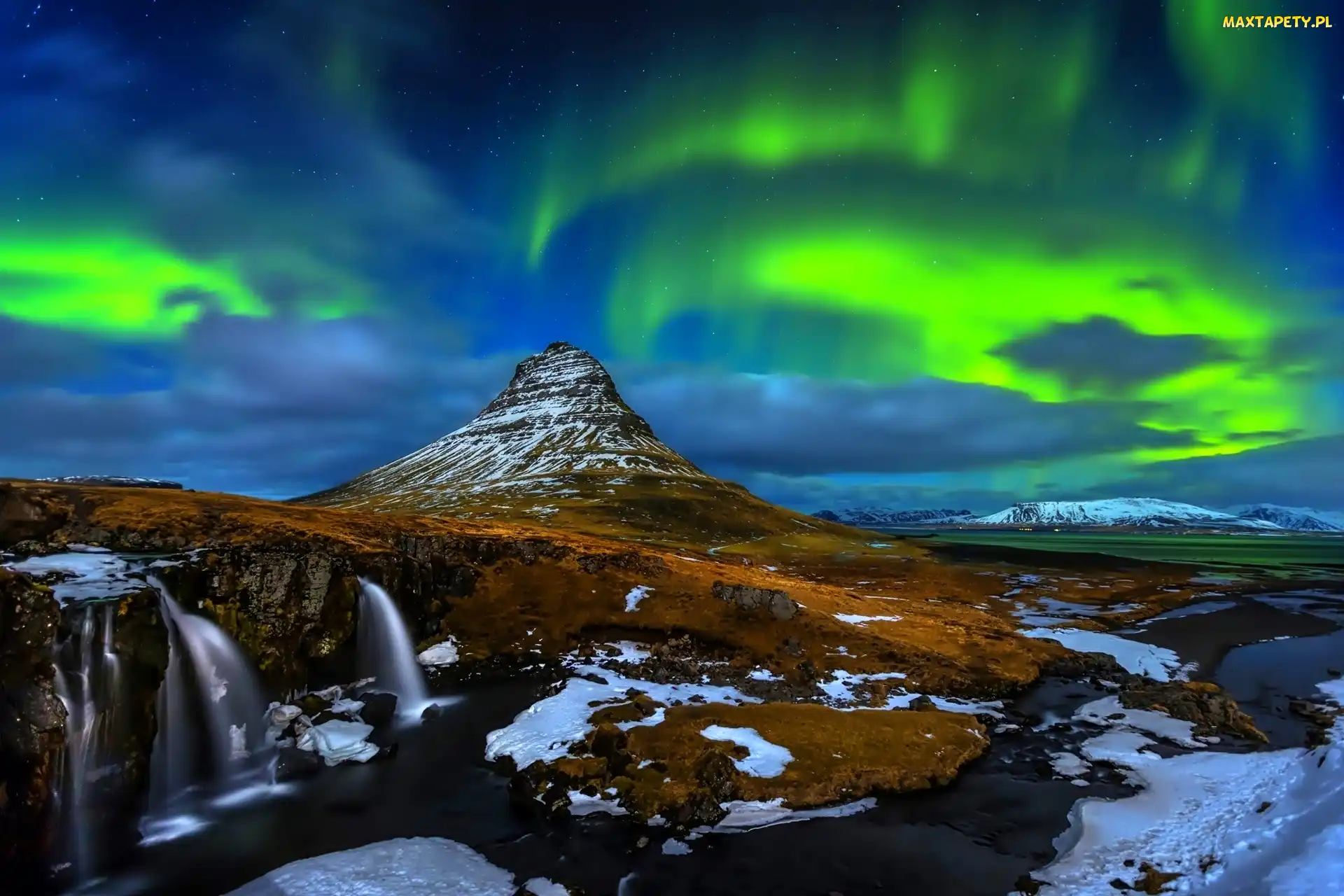Polarna, Islandia, Zorza