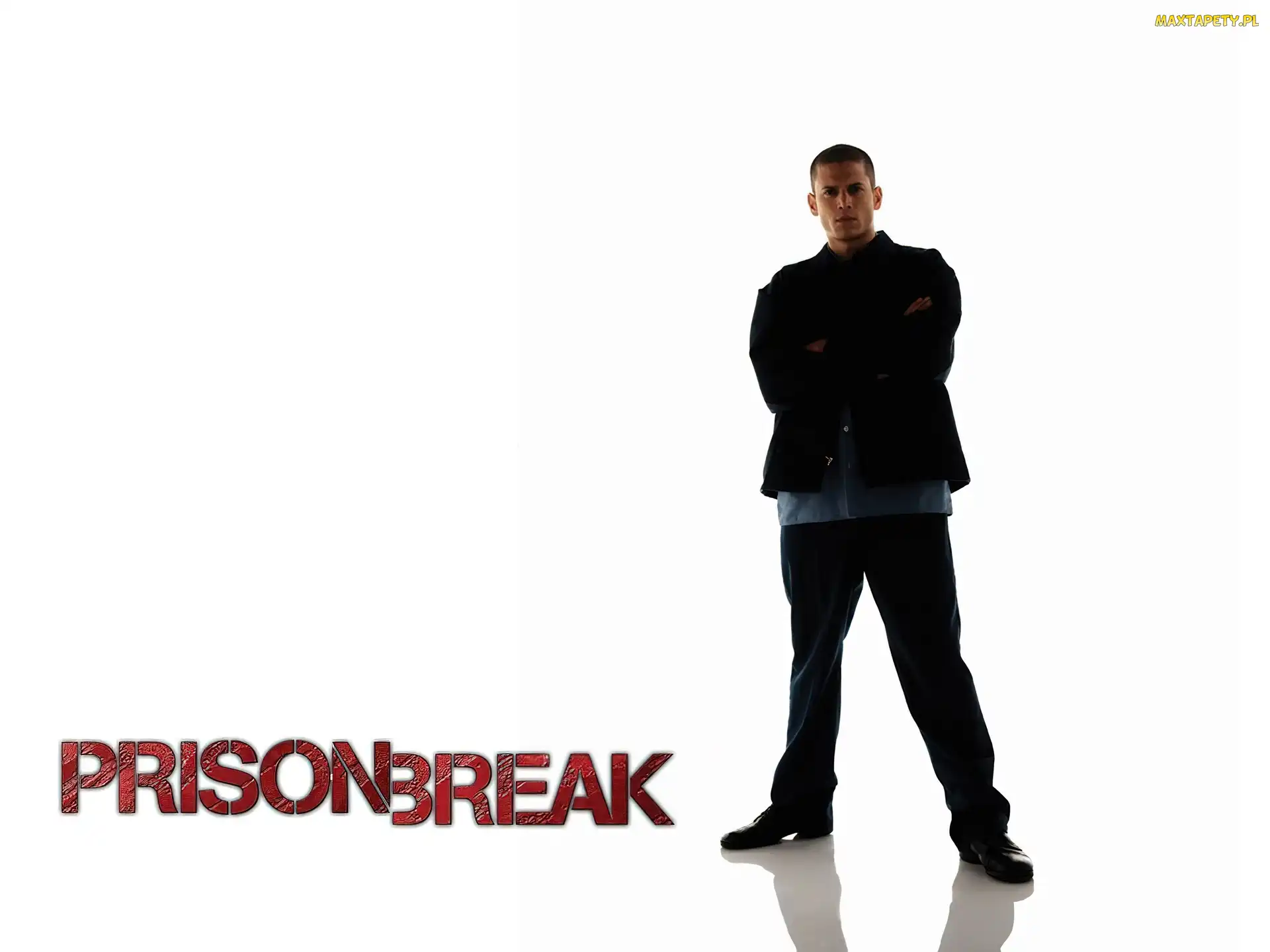 Wentworth Miller, czarny strój
