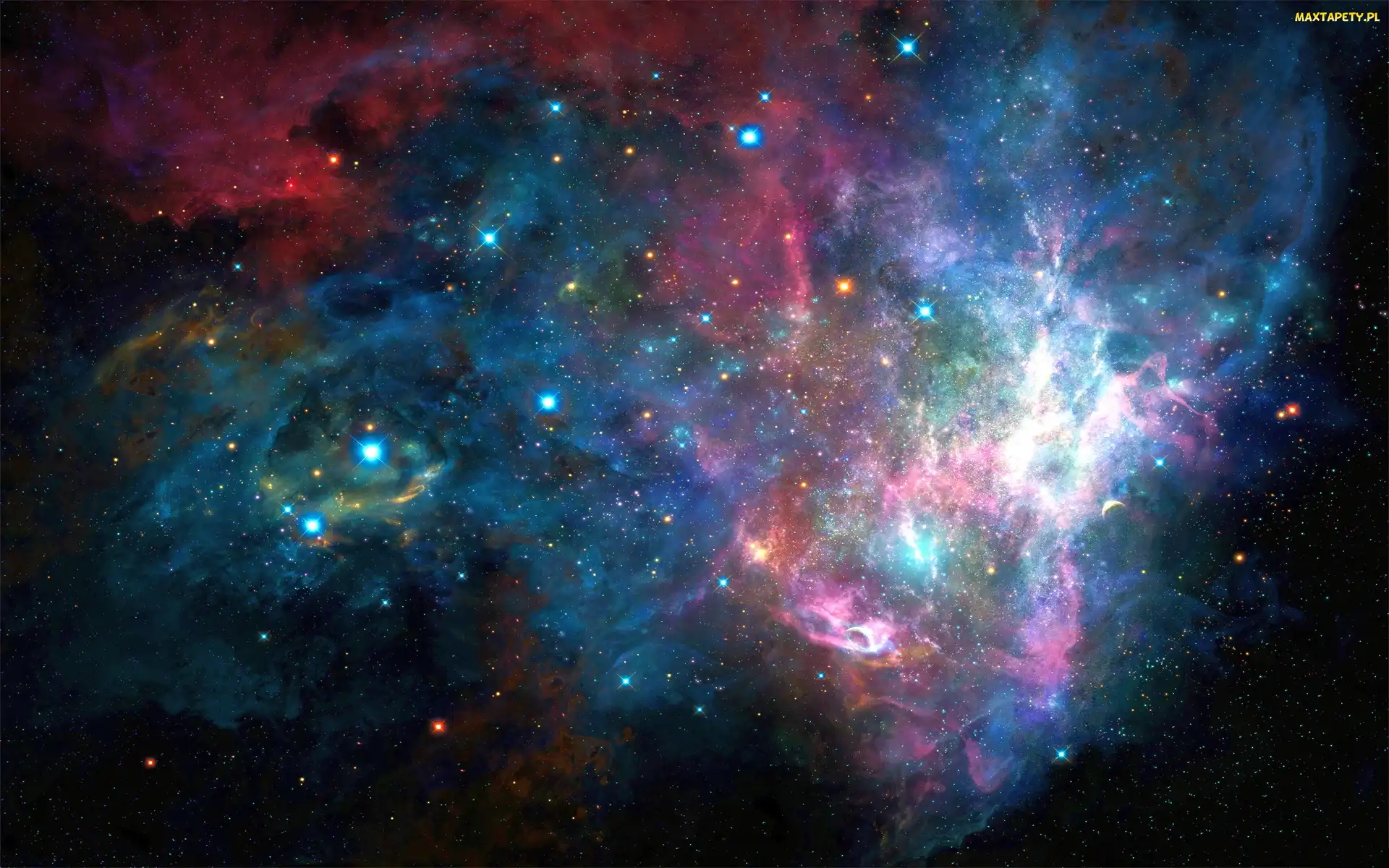 Kosmos, mgławica, gwiazdy