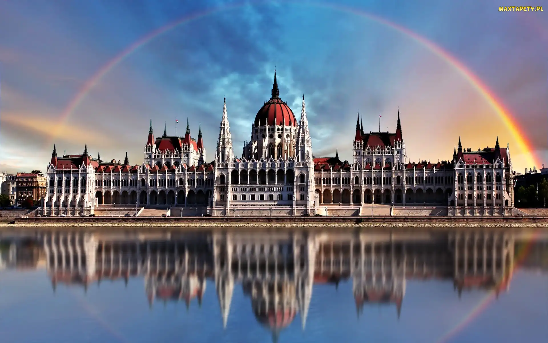 Węgierski Parlament, Tęcza, Węgry, Budapeszt