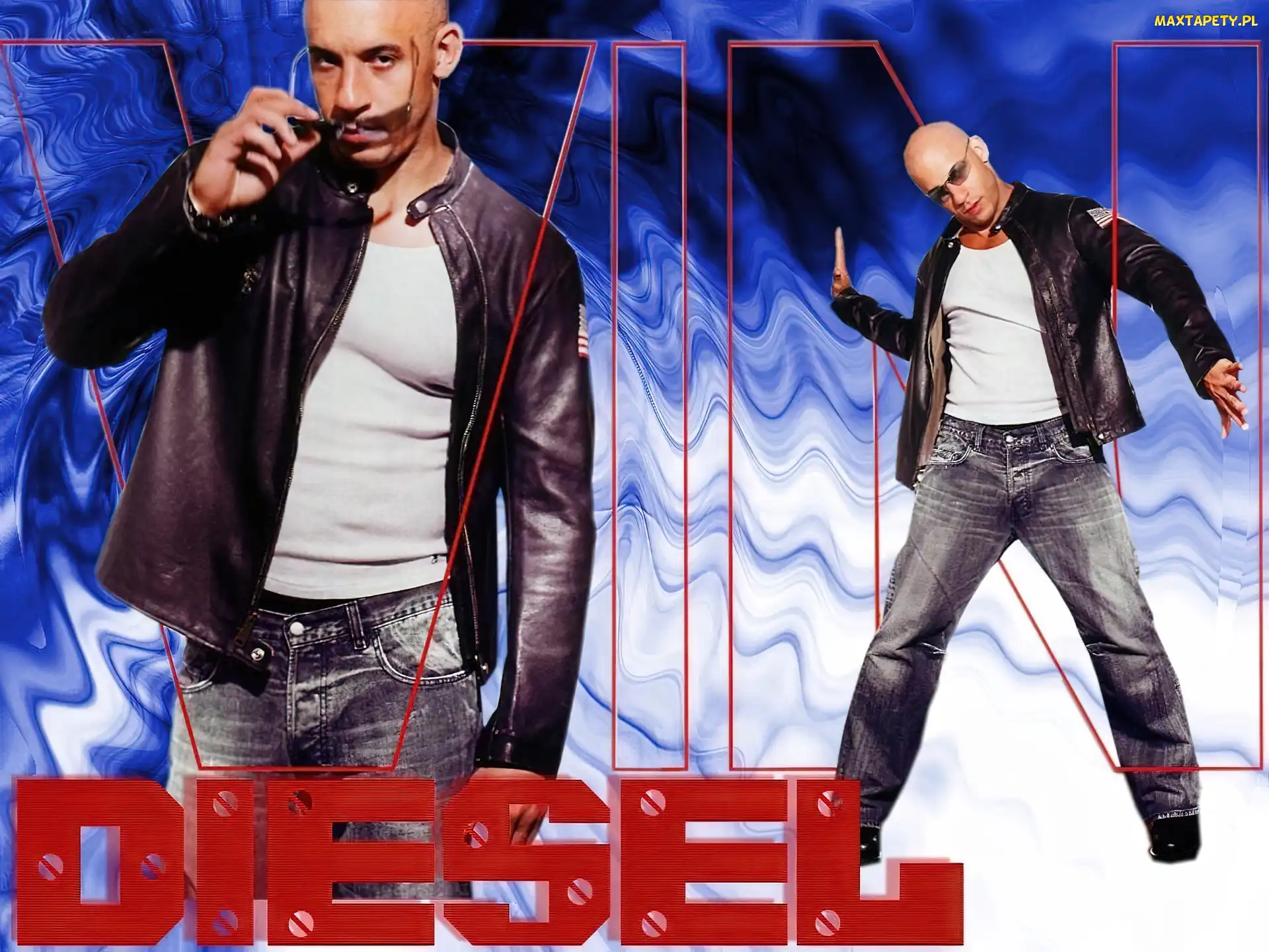 okulary, jeansy, Vin Diesel