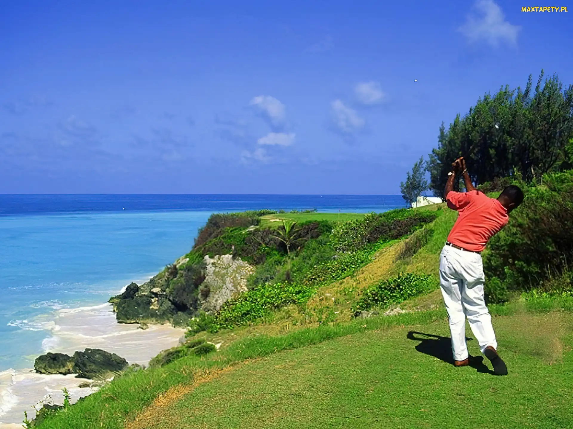 morze , golfista, Sportowe Golf