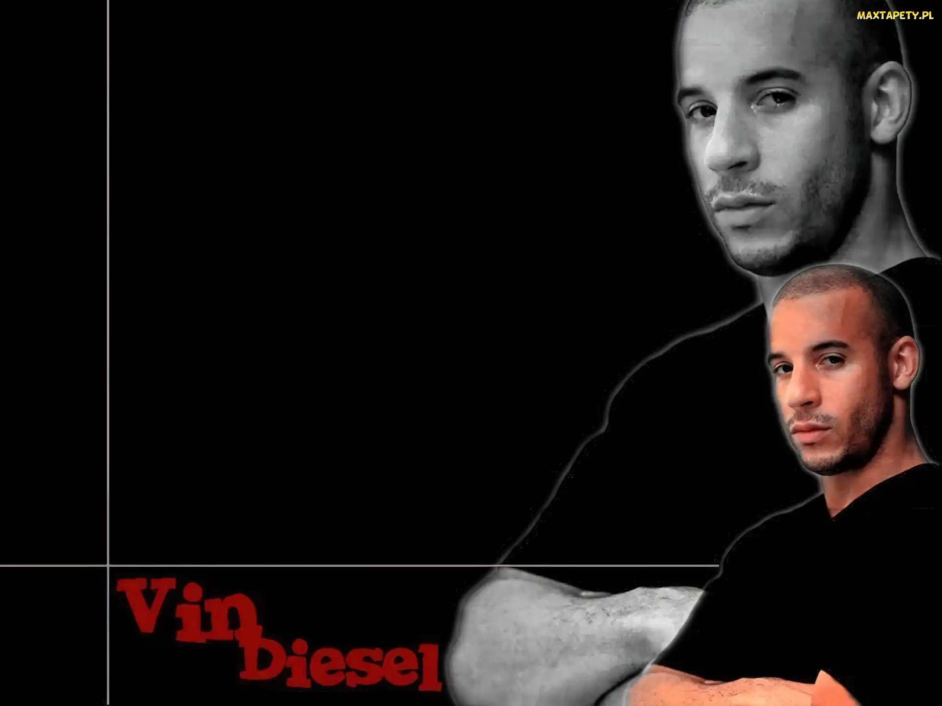 Vin Diesel, czarna koszulka