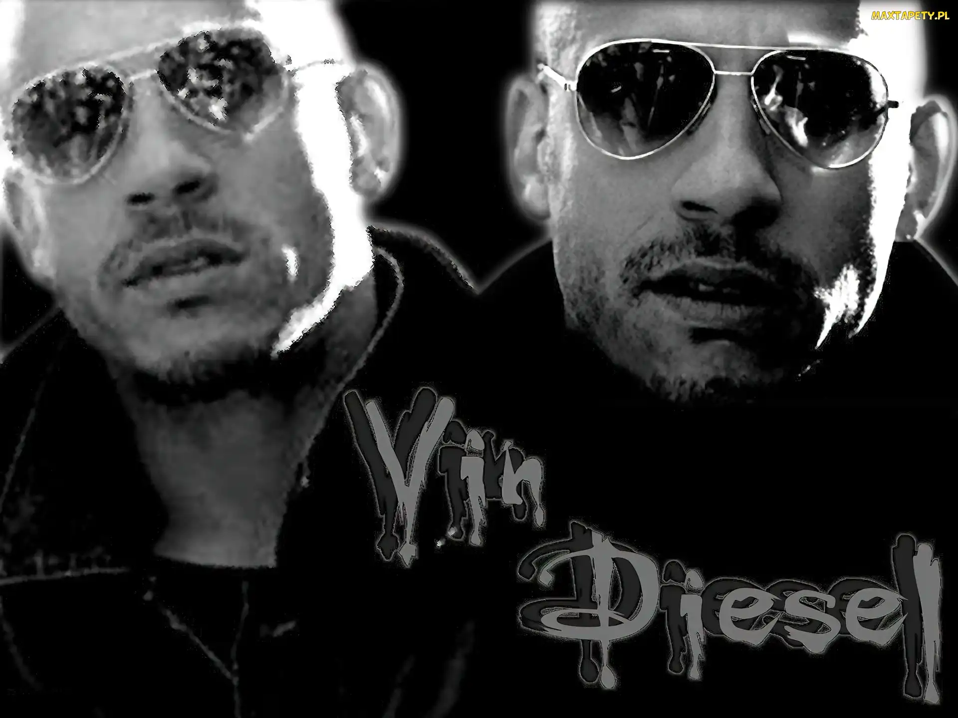 okulary, twarz, Vin Diesel
