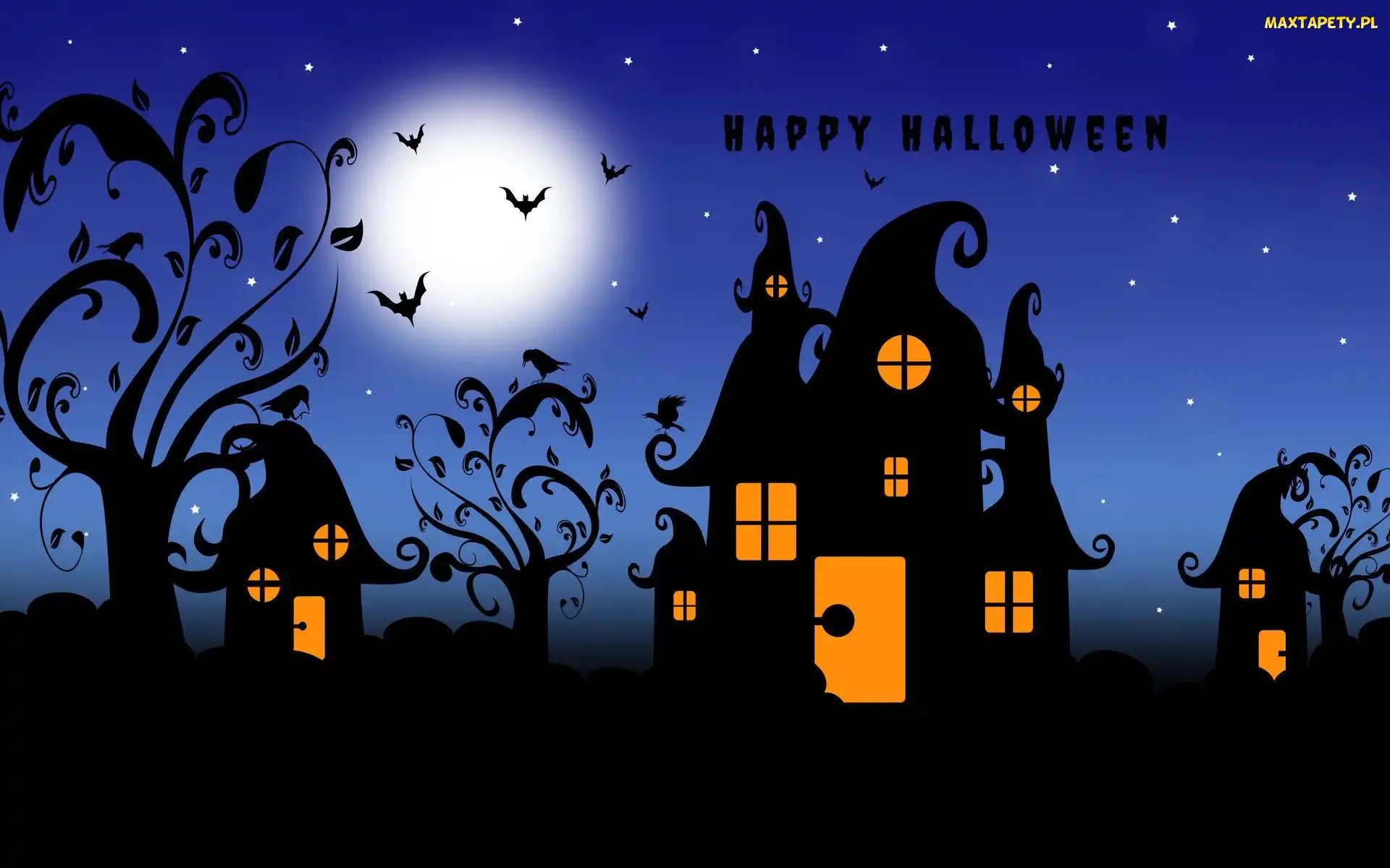 Ptaki, Halloween, Domy